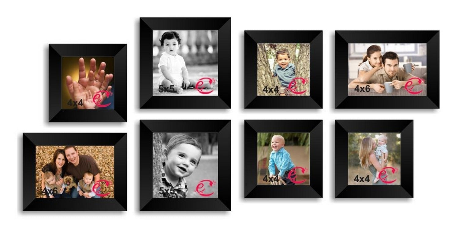 Memory Wall Collage Photo Frame Set of 8 individual photo frames