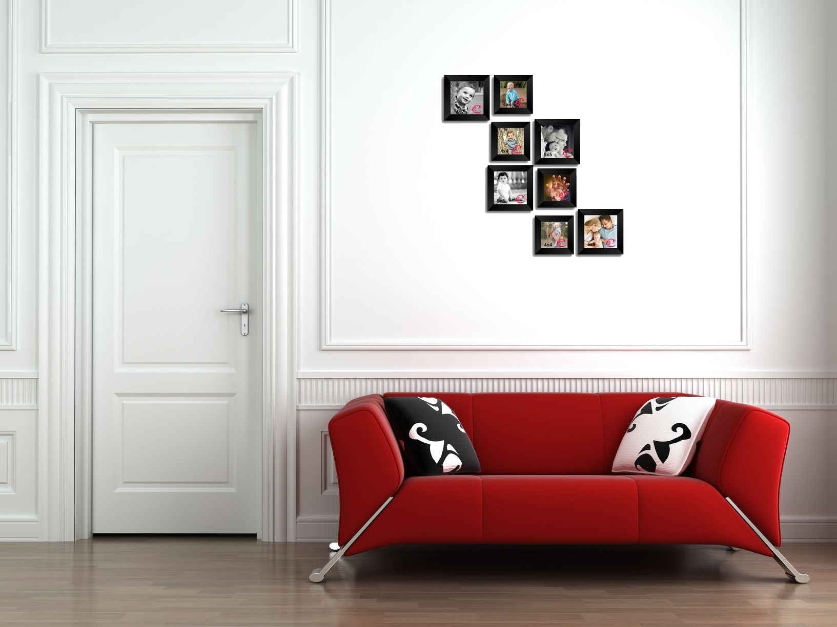 Memory Wall Collage Photo Frame Set of 8 individual photo frames 1