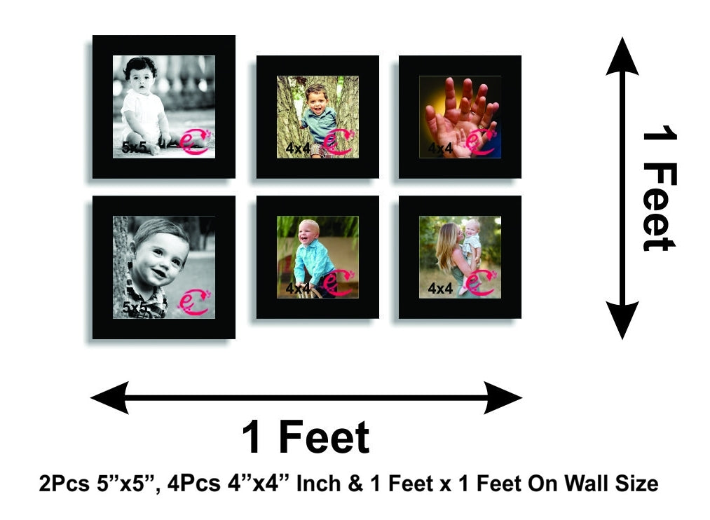Memory Wall Collage Photo Frame Set of 6 individual photo frames 2