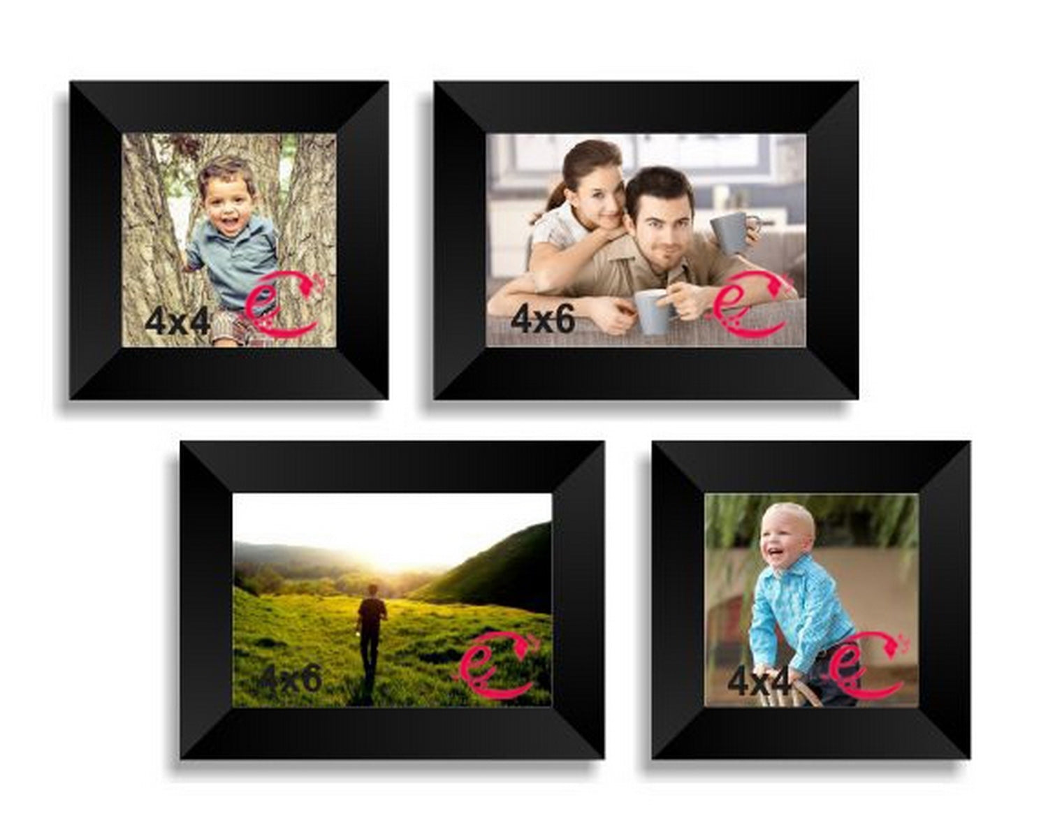 Memory Wall Collage Photo Frame Set of 4 individual photo frames