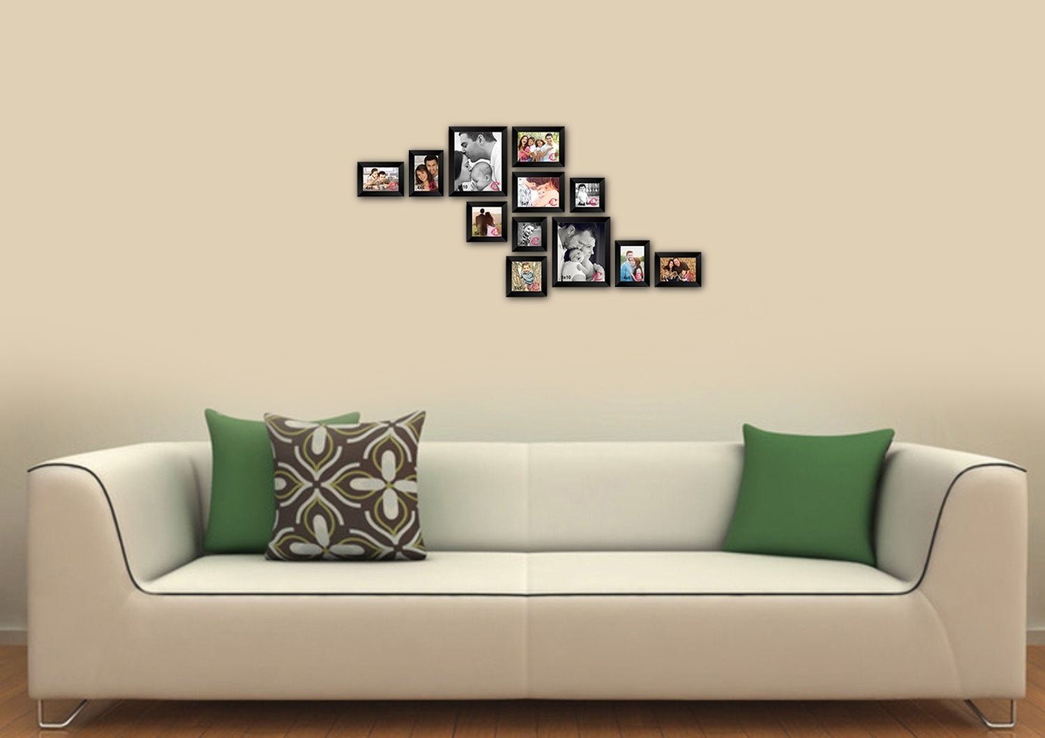 Memory Wall Collage Photo Frame Set of 12 individual photo frames 1