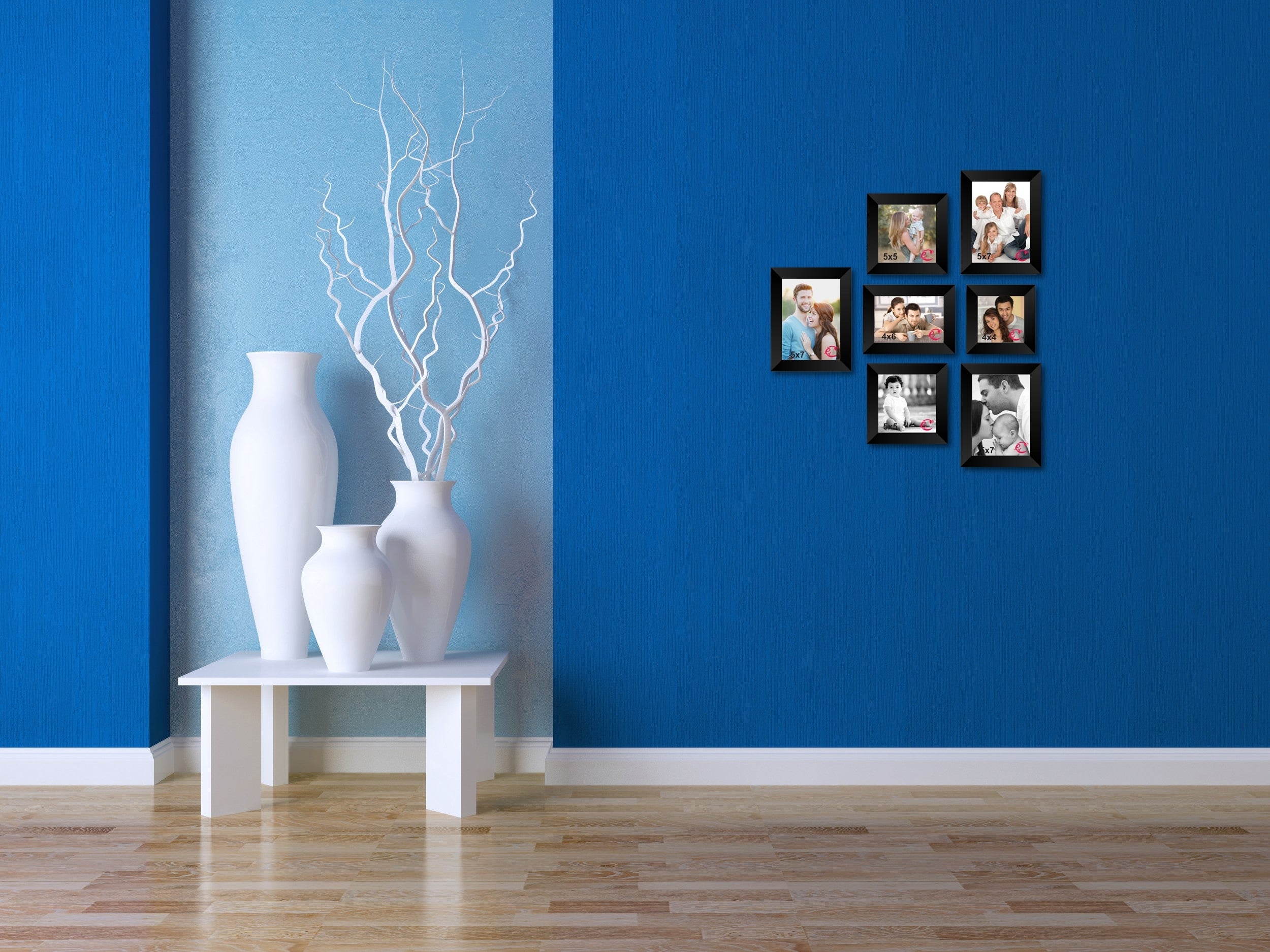 Memory Wall Collage Photo Frame Set of 7 individual photo frames 1