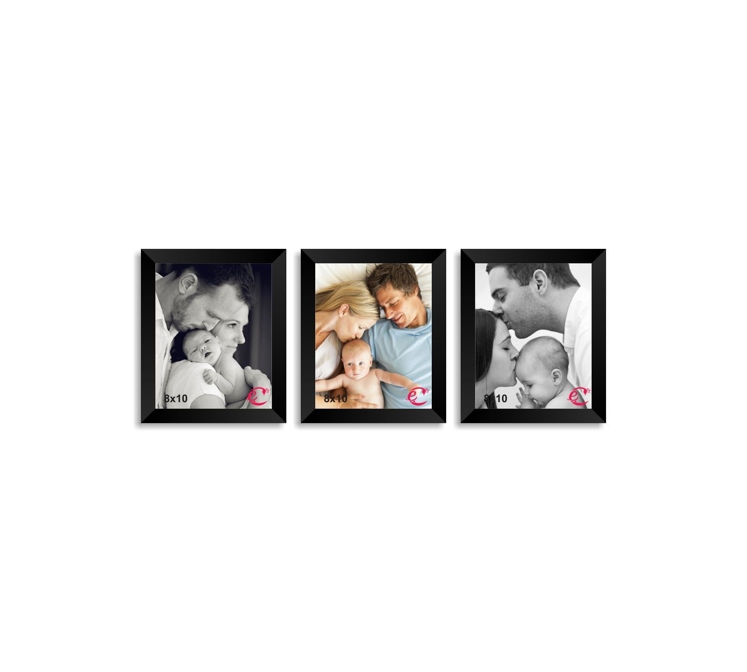 Memory Wall Collage Photo Frame Set of 3 individual photo frames
