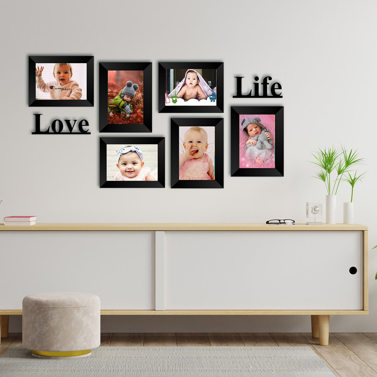 Memory Wall Collage Photo Frame - Set of 6 Photo Frames for 6 Photos of ...