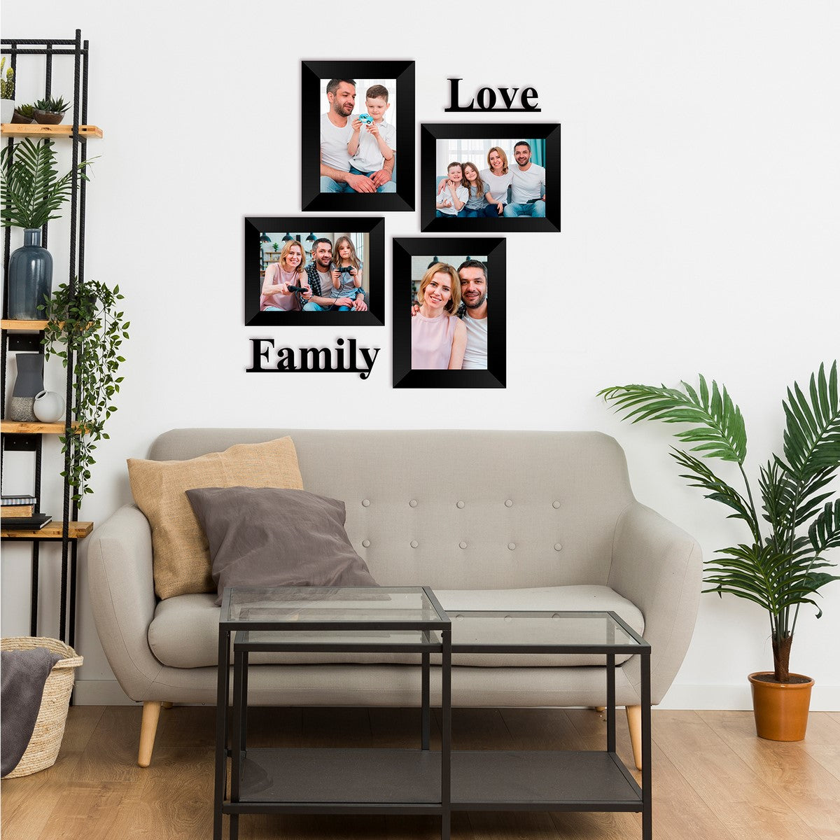 Memory Wall Collage Photo Frame - Set of 4 Photo Frames for 4 Photos of ...