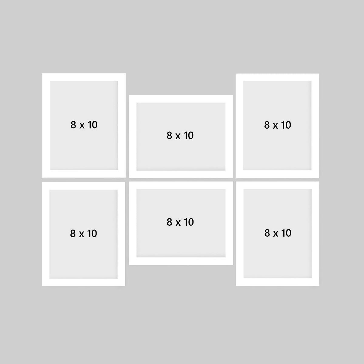 Memory Wall Collage Photo Frame - Set of 6 Photo Frames for 6 Photos of 8"x10" 3