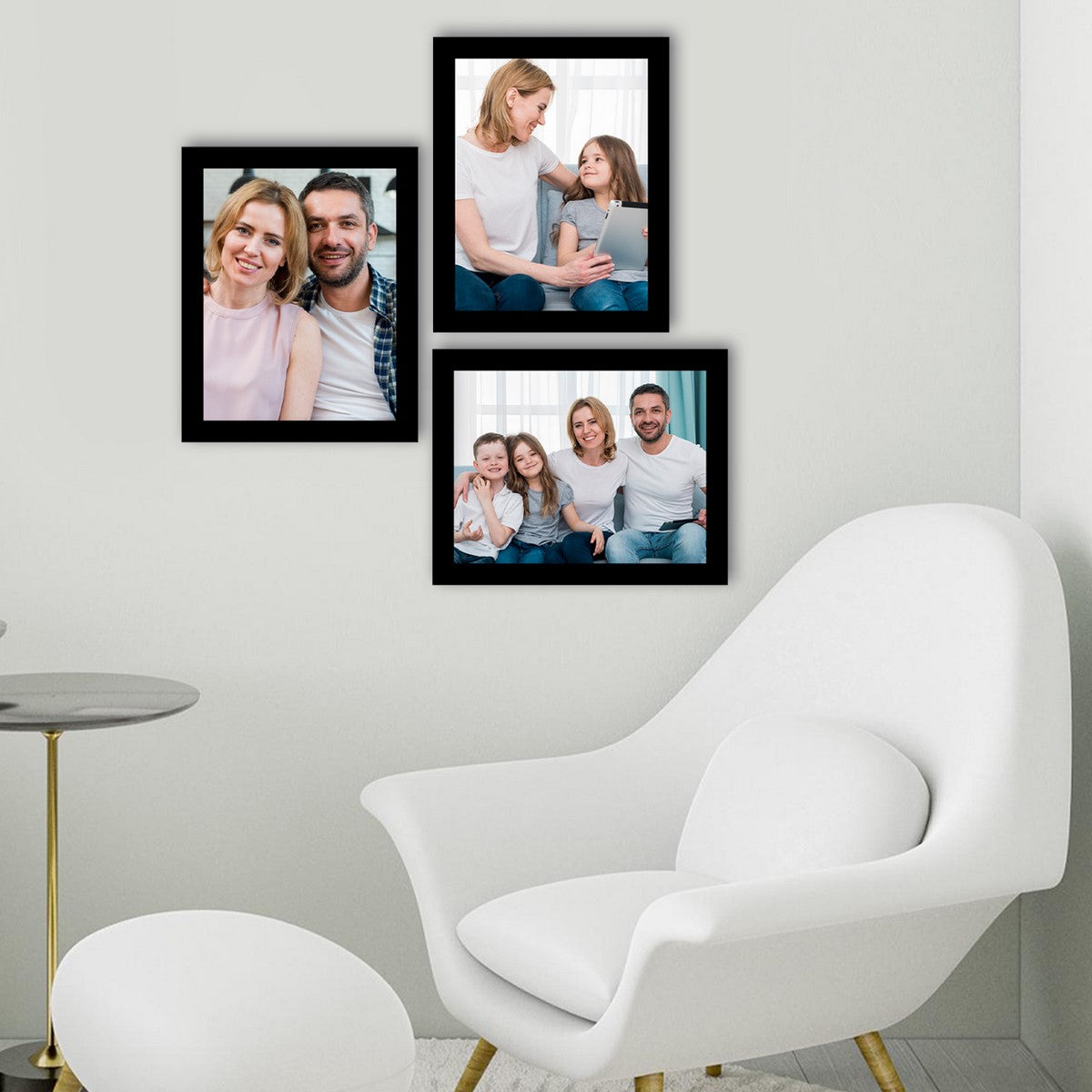 Memory Wall Collage Photo Frame - Set of 3 Photo Frames for 3 Photos of 8"x10" 2