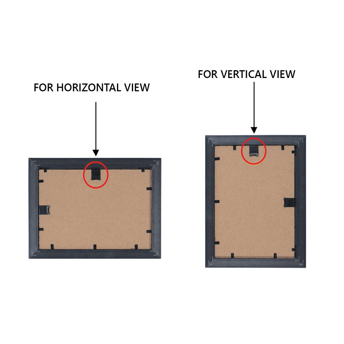 Memory Wall Collage Photo Frame - Set of 7 Photo Frames for 4 Photos of 4"x6", 3 Photos of 5"x7" 5