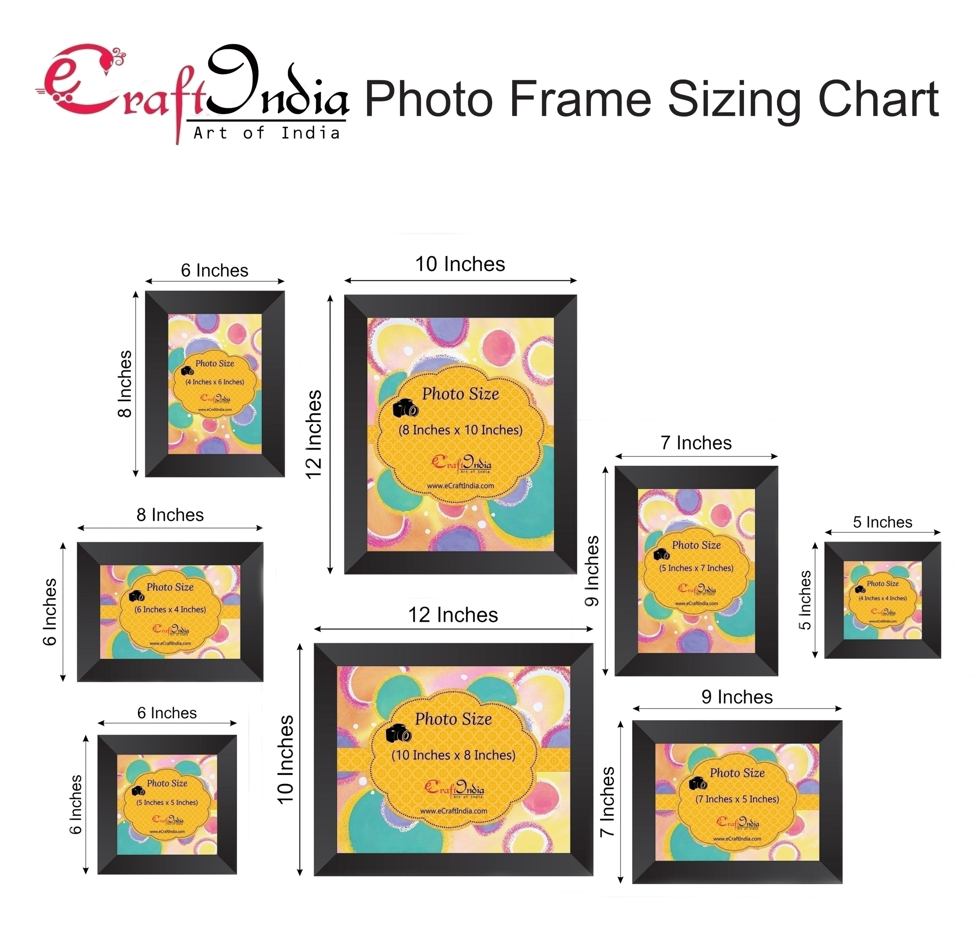 Memory Wall Collage Photo Frame Set of 6 individual photo frames 4
