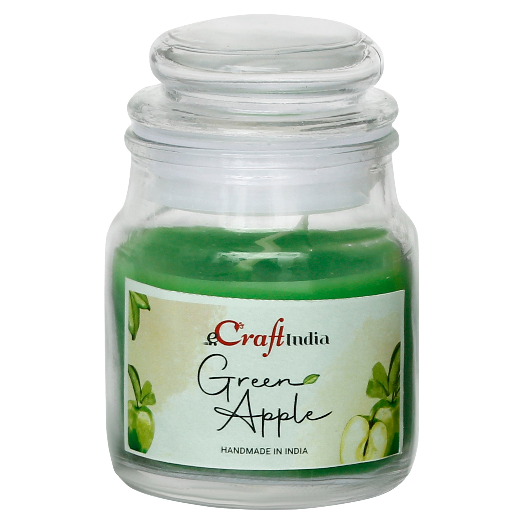 Green Apple Scented Jar Candle 2