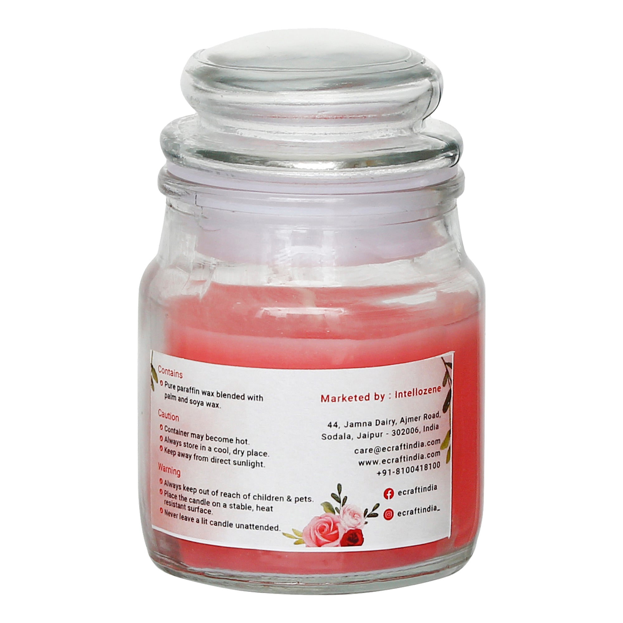 Rose Scented Jar Candle 4