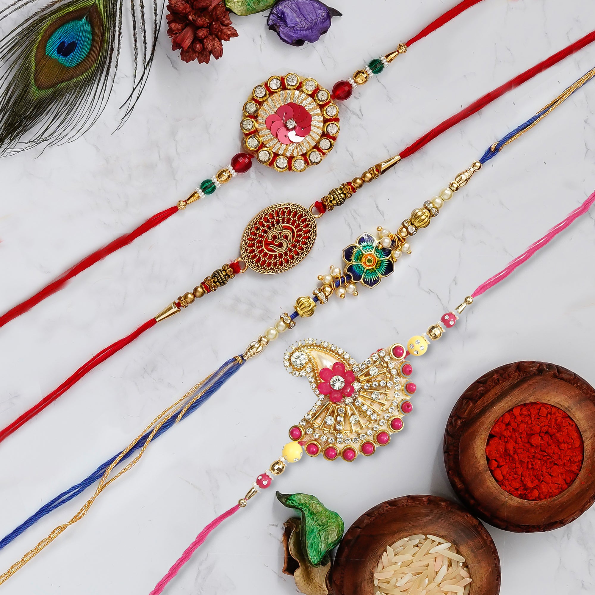 Pack of 4 Rakhis