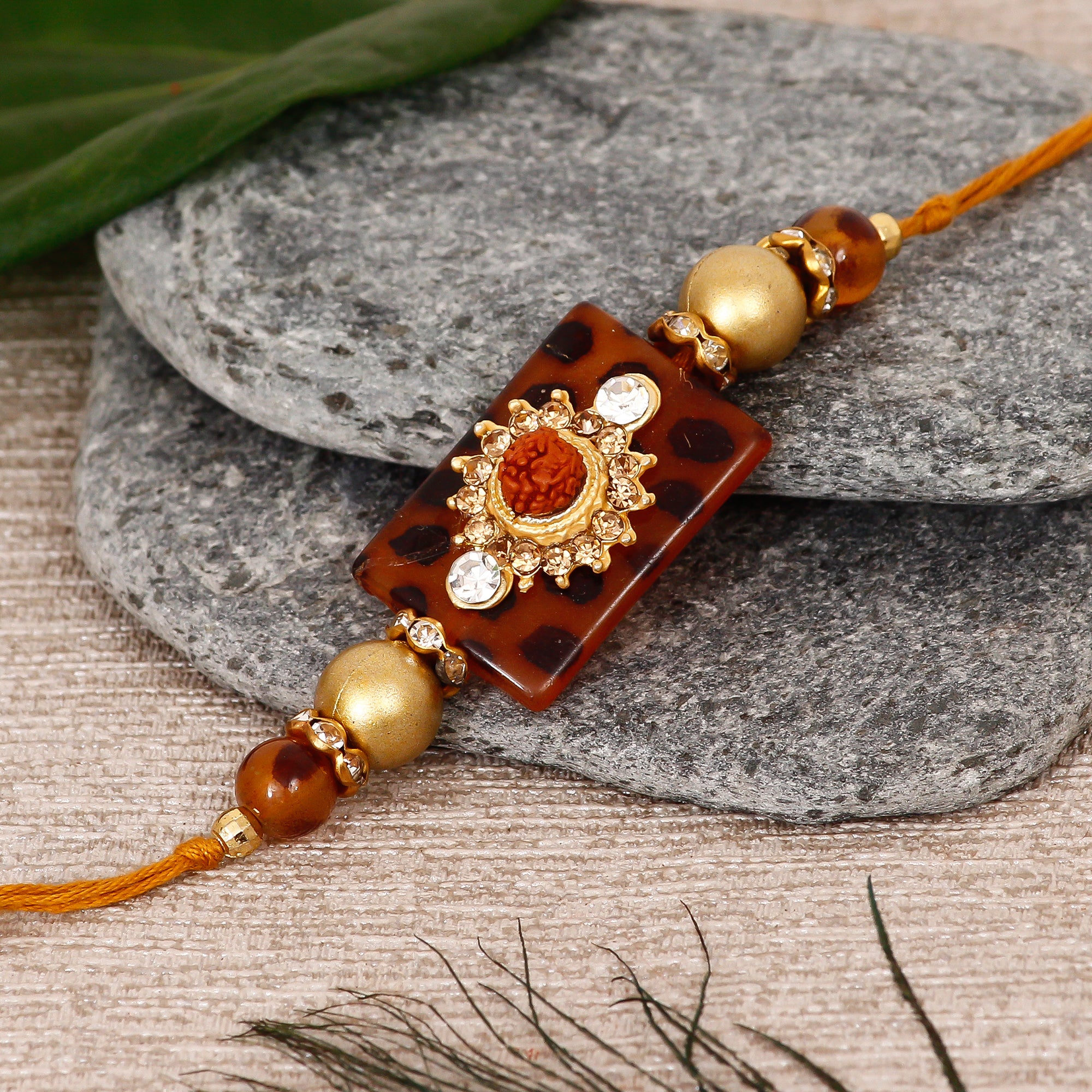 Stone Rudraksh Rakhi