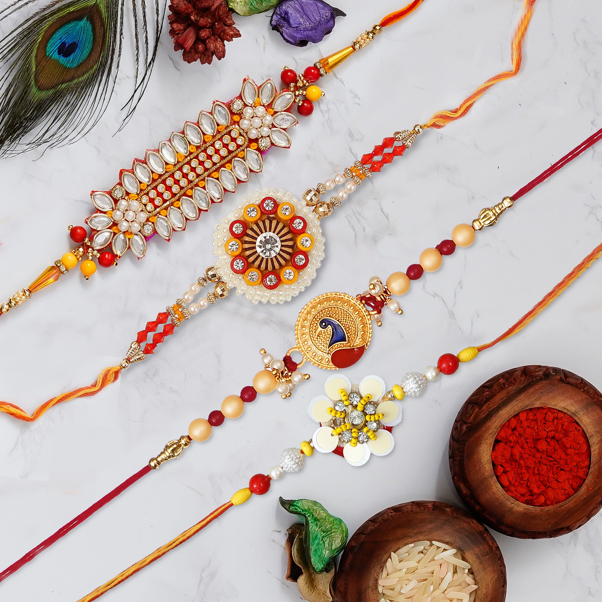 Pack of 4 Rakhis