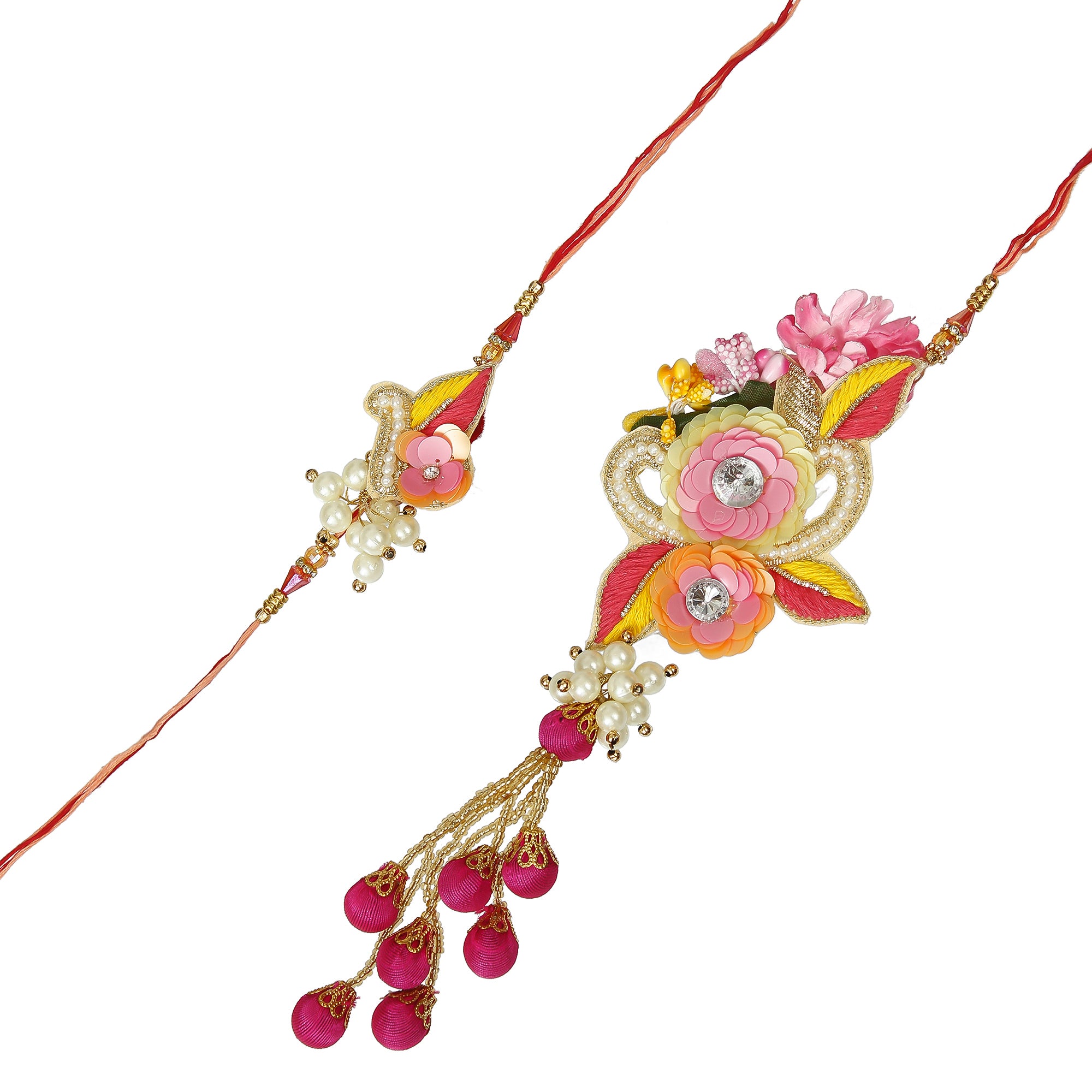 Bhaiya Bhabhi Rakhi and Roli Chawal Pack, Best Wishes Greeting Card 1