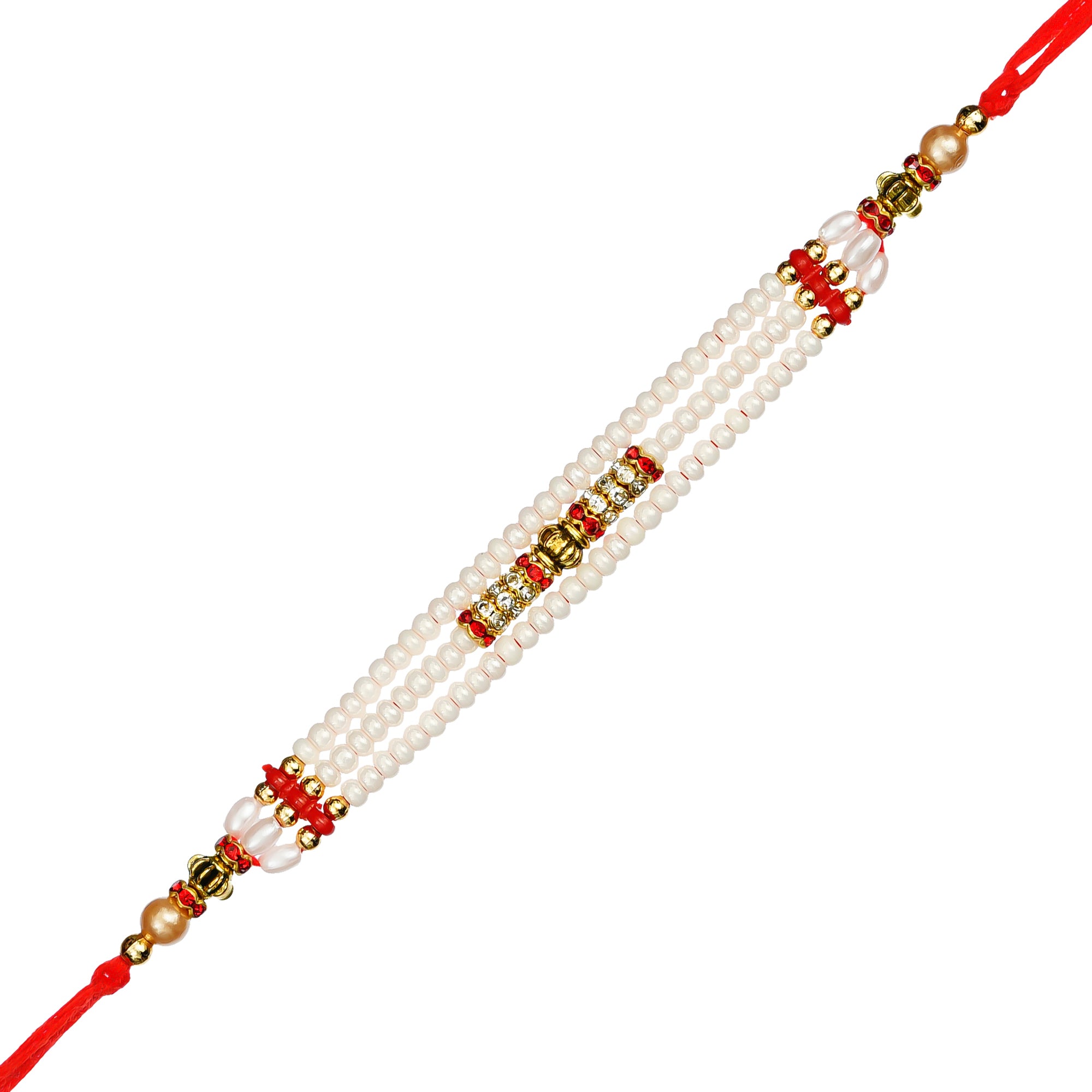 Designer Rakhi and Roli Chawal Pack, Best Wishes Greeting Card 1