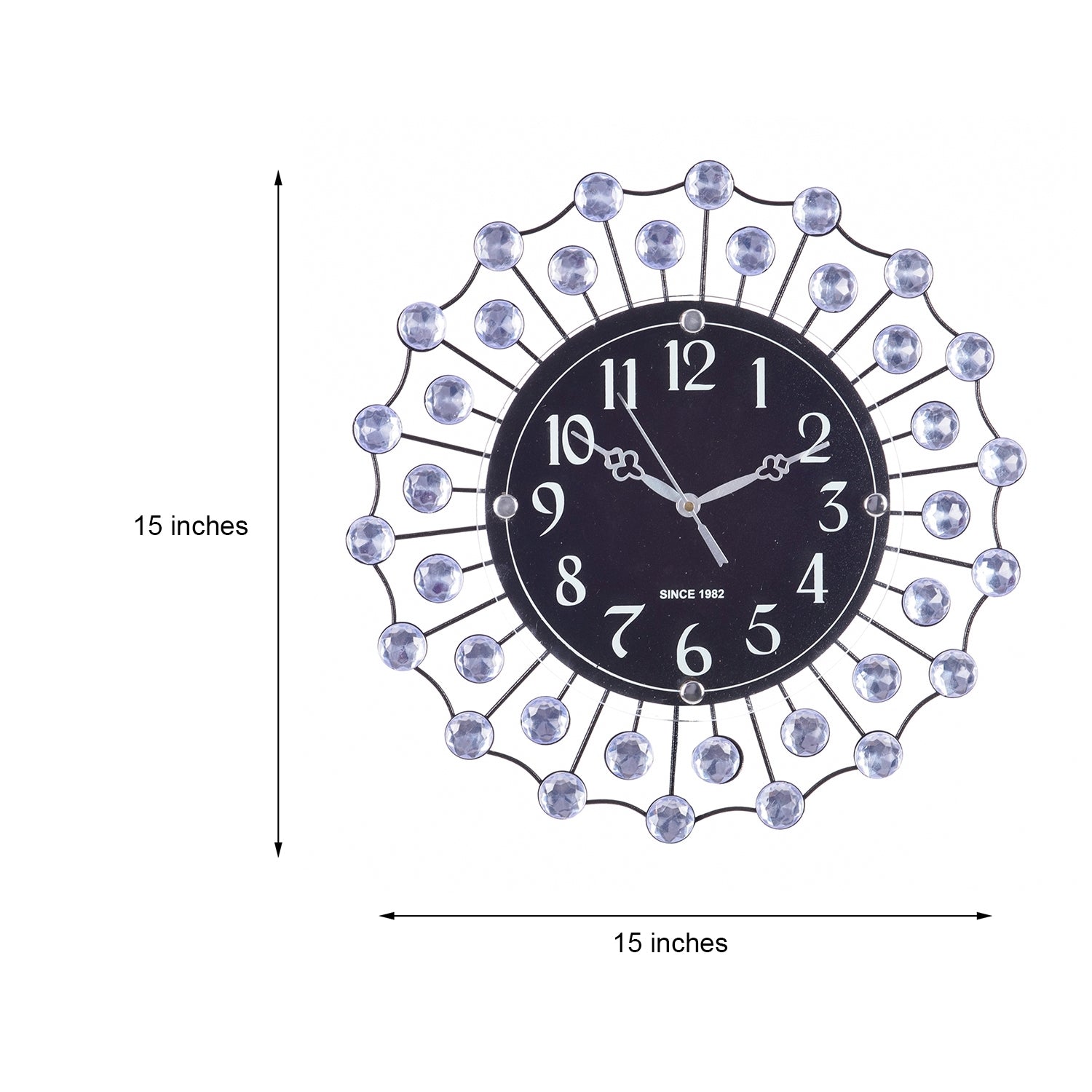 Decorative Analog Black Diamond Series Wall Clock 1