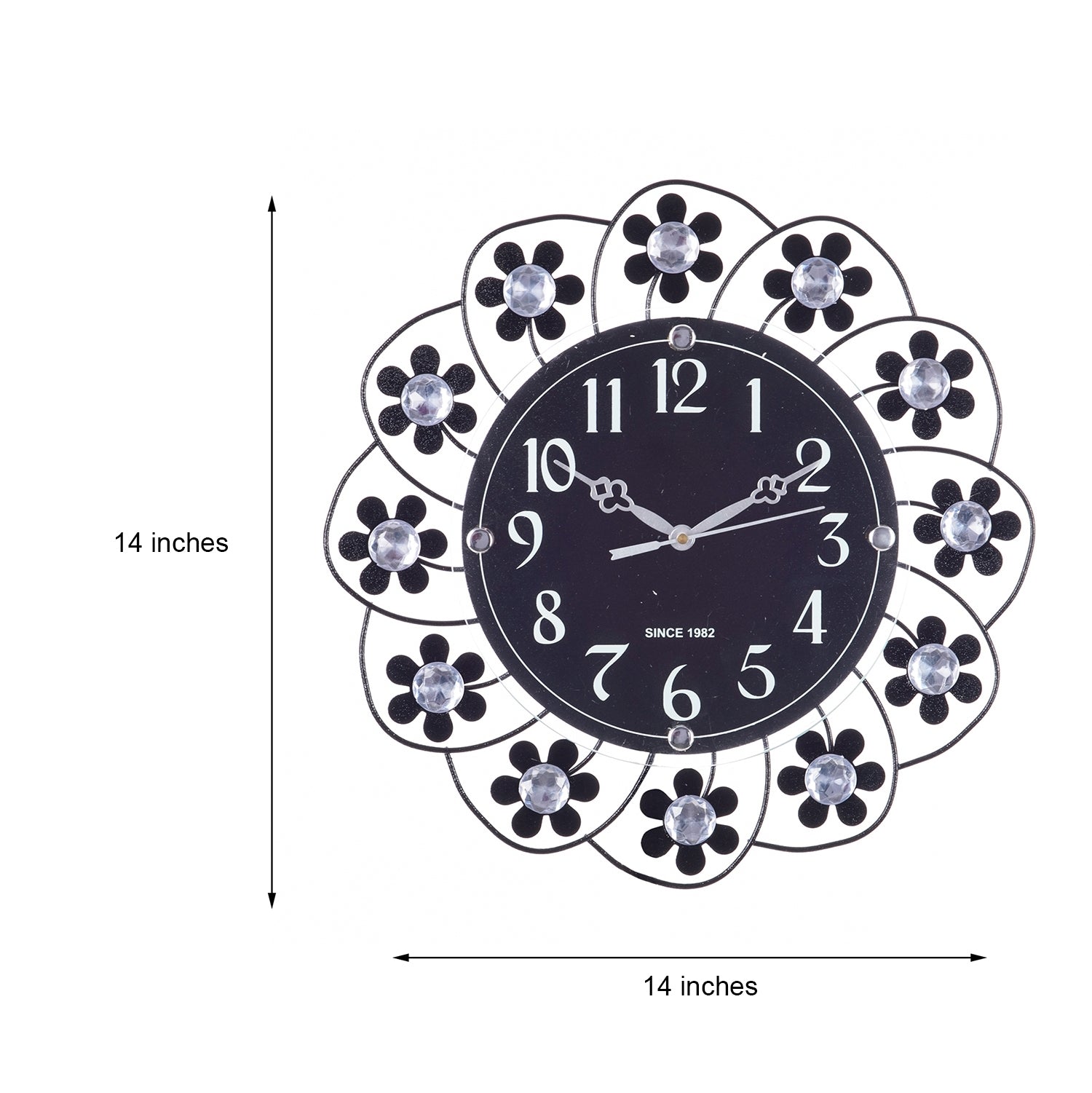 Decorative Analog Black Diamond Series Wall Clock 1