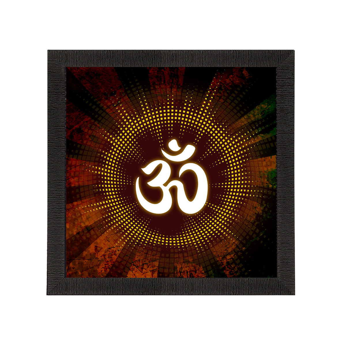 Om Symbol Satin Matt Textured UV Art Painting - eCraftIndia Online