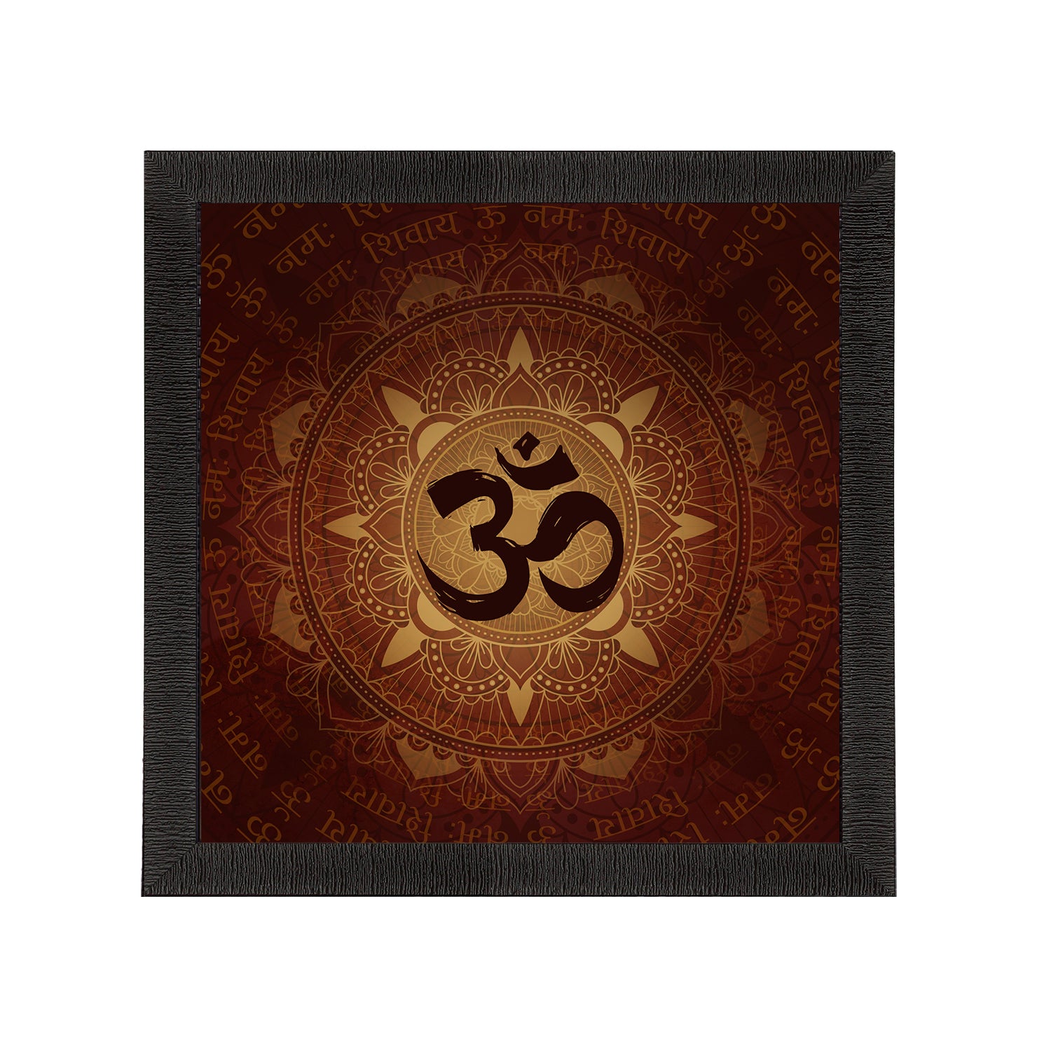 Om Symbol Satin Matt Textured UV Art Painting