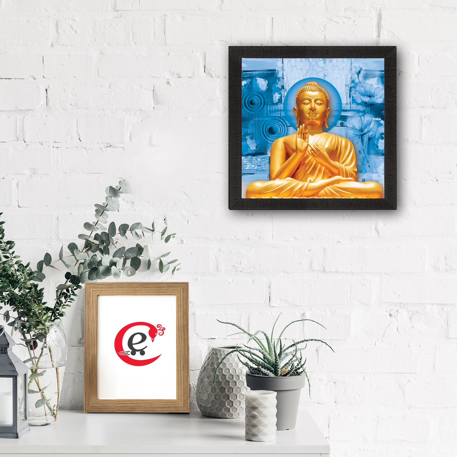 Lord Buddha Painting Digital Printed Religious Wall Art 1