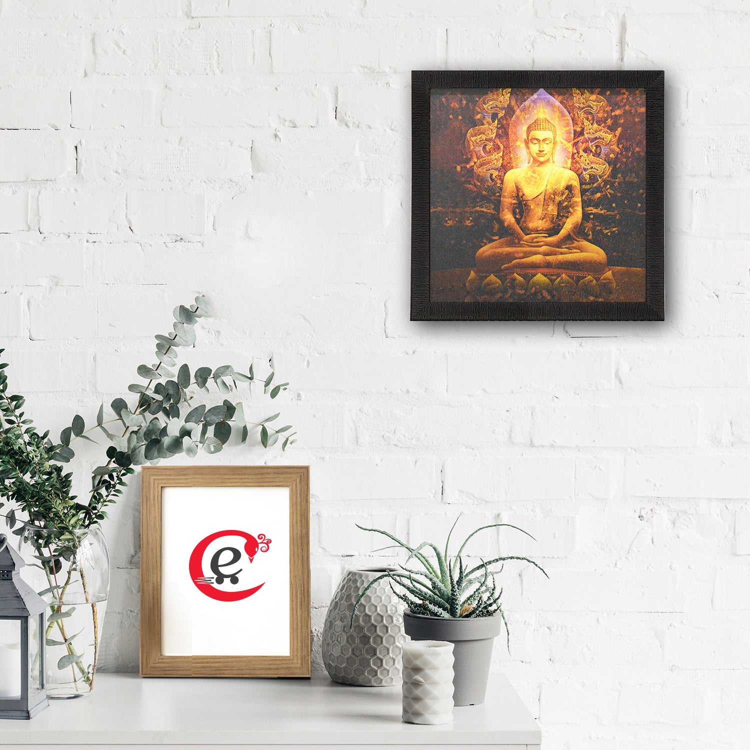 Lord Buddha Painting Digital Printed Religious Wall Art 1