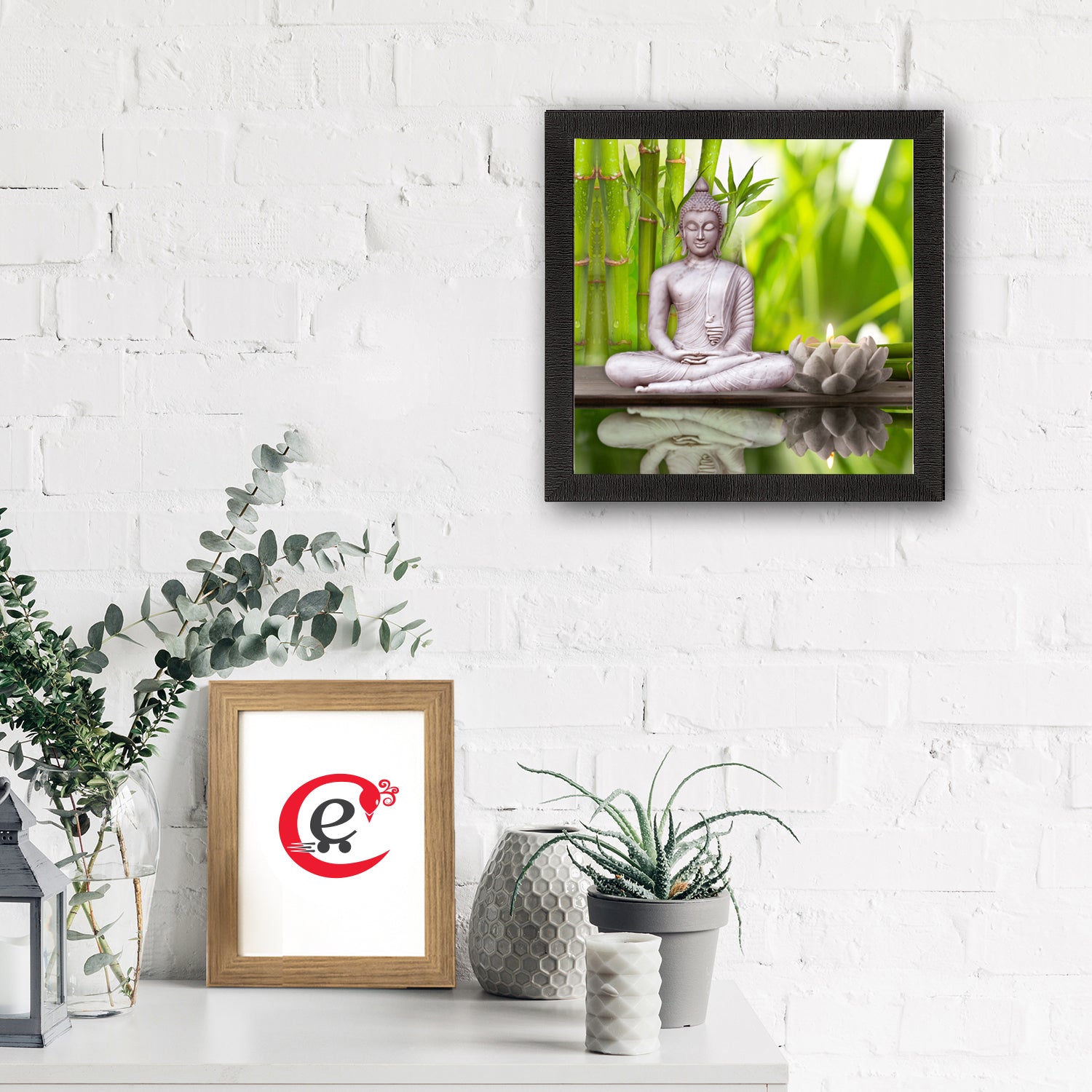 Lord Buddha Painting Digital Printed Religious Wall Art 1