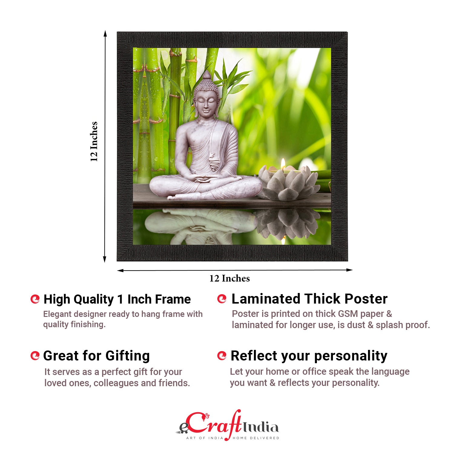 Lord Buddha Painting Digital Printed Religious Wall Art 2