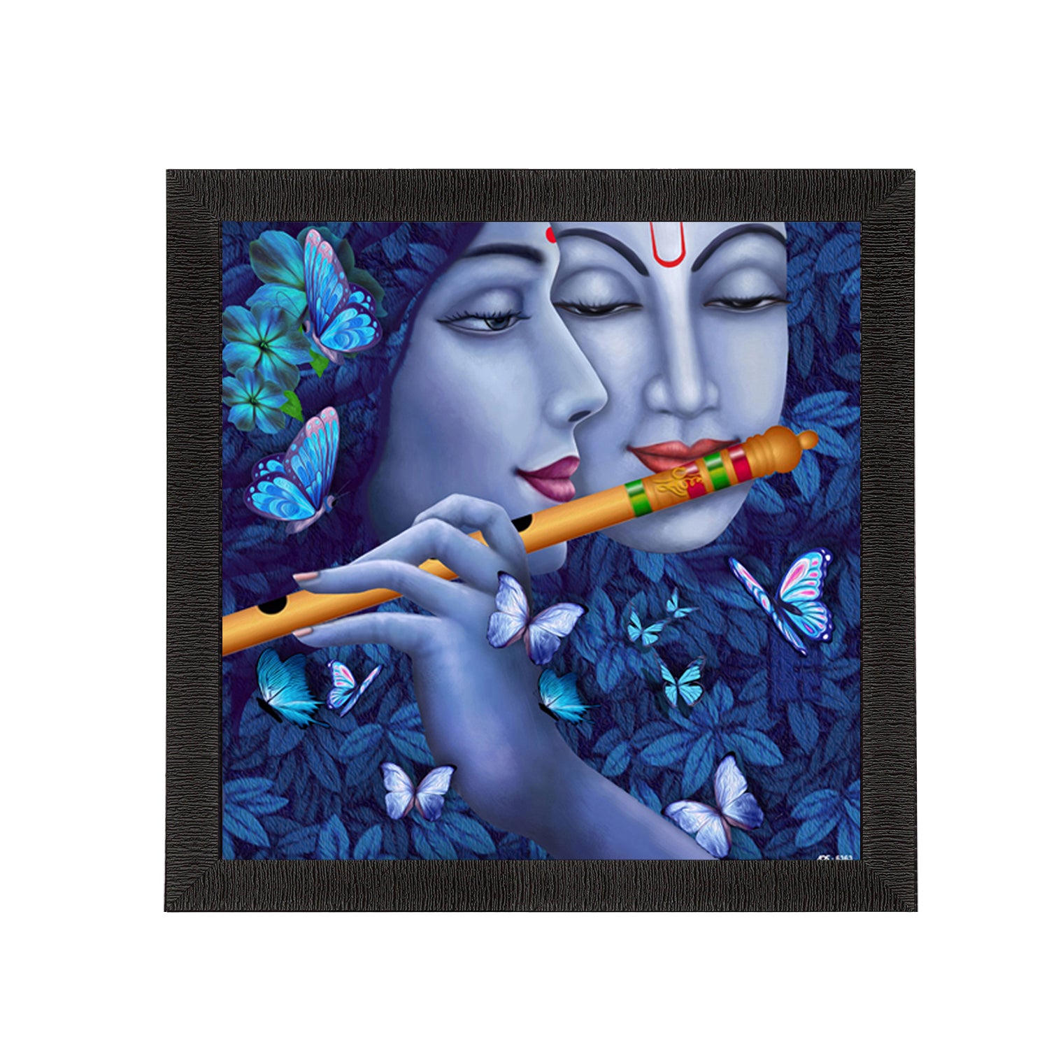 Radha Krishna Painting Digital Printed Religious Wall Art