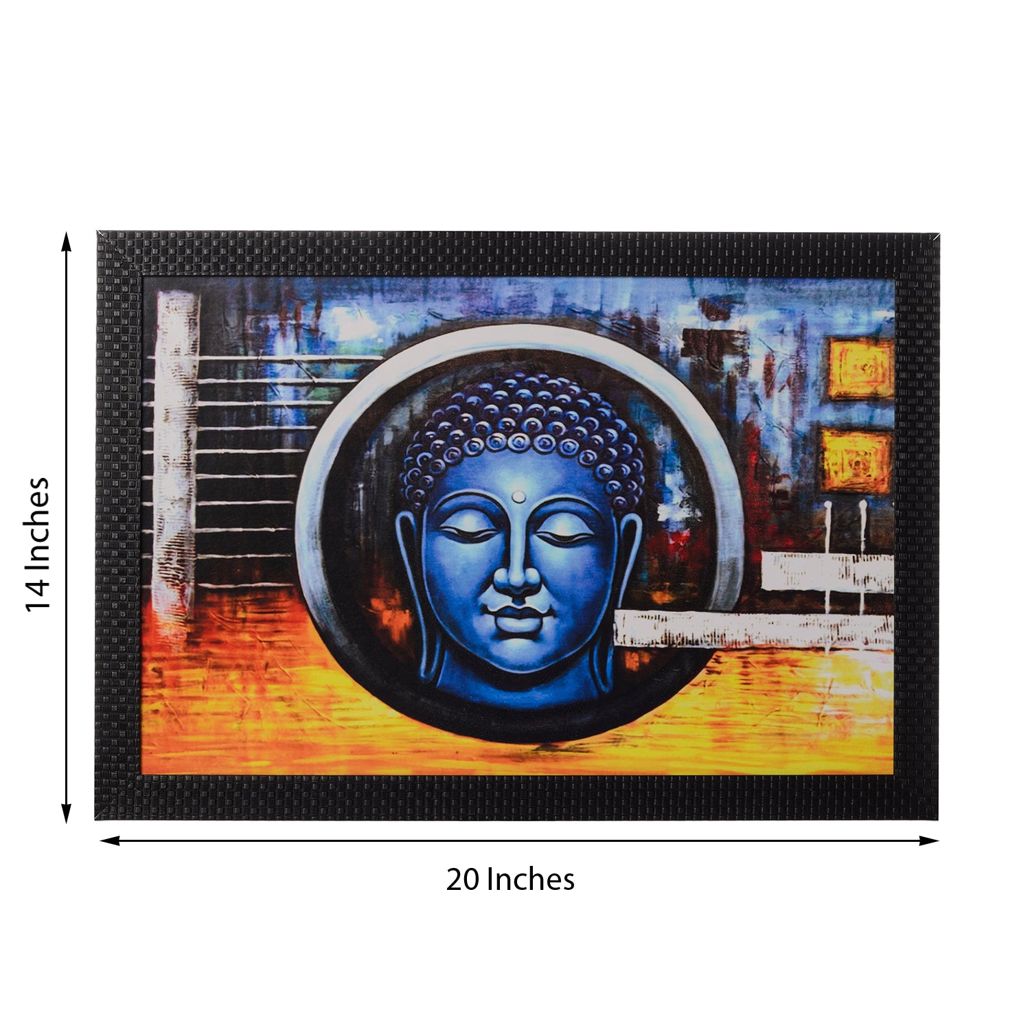 Spiritual Buddha Satin Matt Texture UV Art Painting 2
