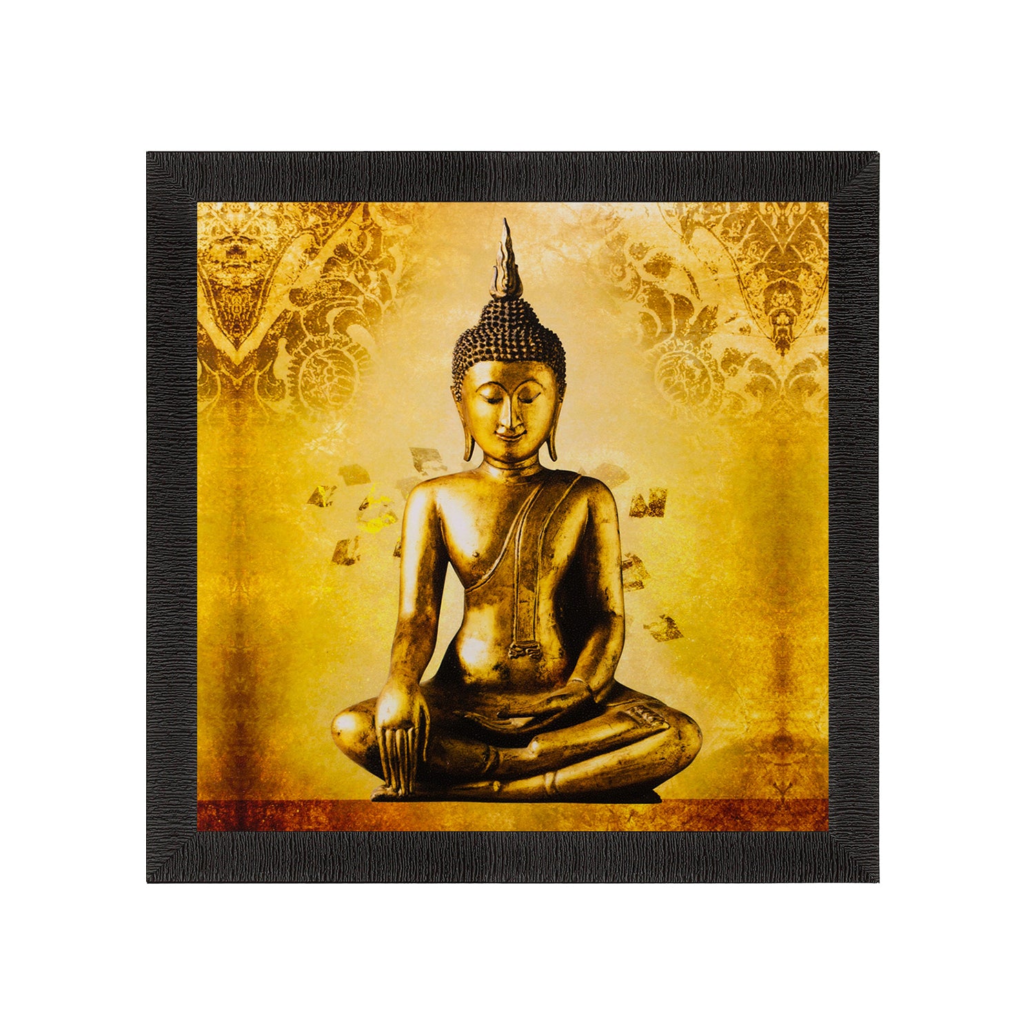 Meditating Buddha Painting Digital Printed Religious Wall Art