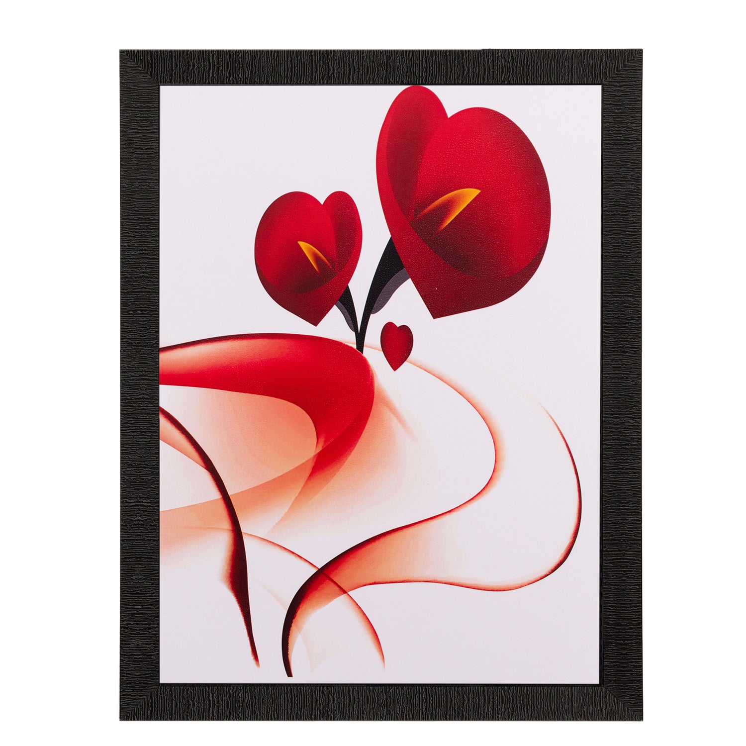 Heart Share Roses Matt Textured UV Art Painting