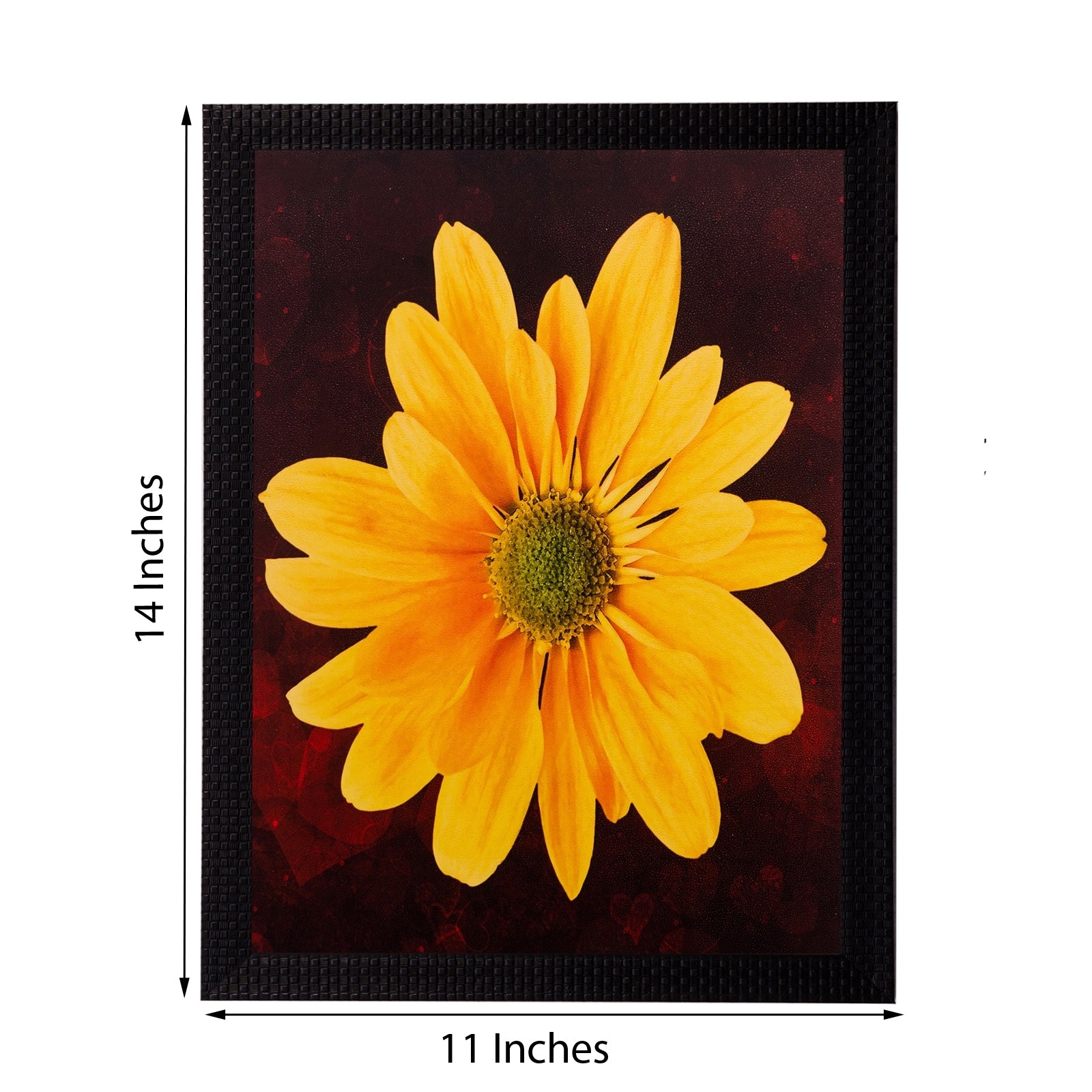 Yellow Sunflower Matt Textured UV Art Painting 2