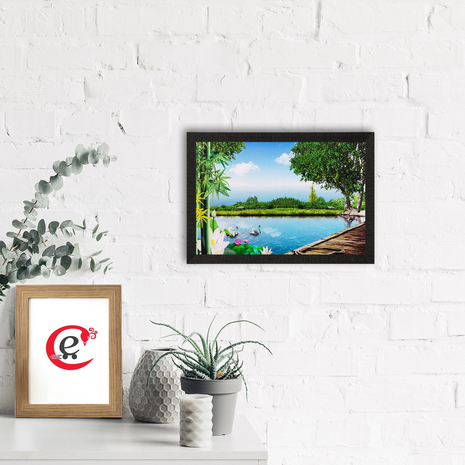 Scenery View Matt Textured UV Art Painting 1
