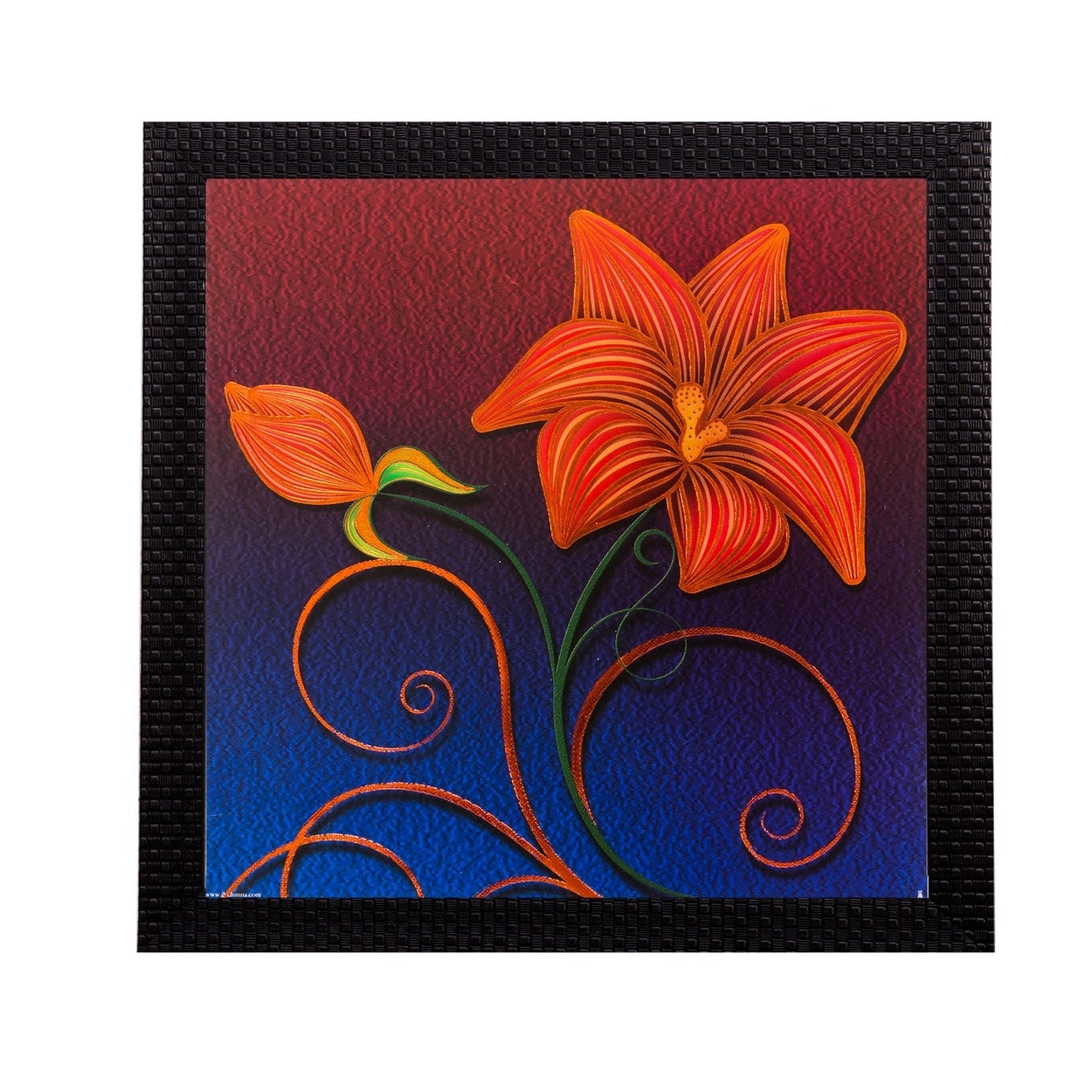 Floral Matt Textured UV Art Painting