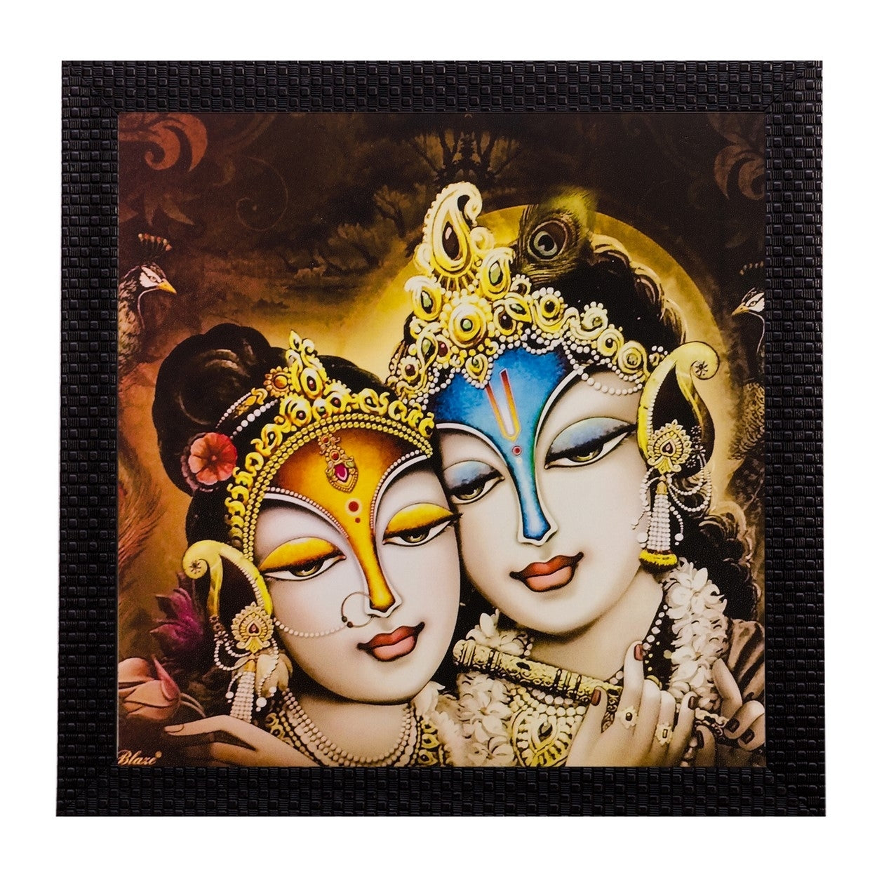 Radha Krishna Matt Textured UV Art Painting