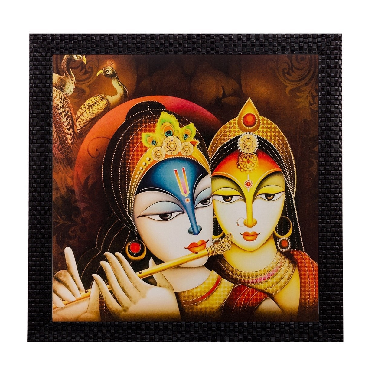 Radha Krishna Matt Textured UV Art Painting