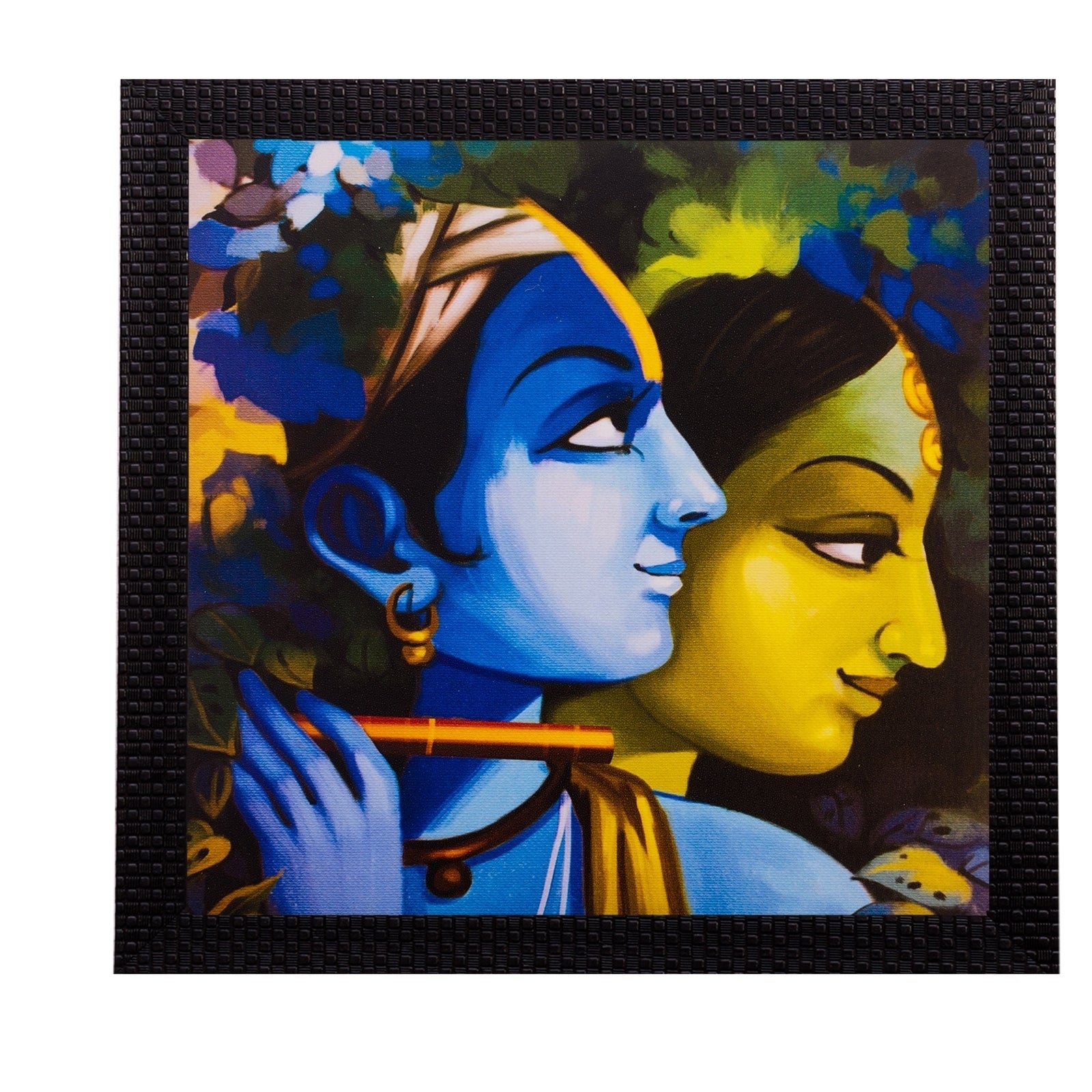 Radha Krishna Satin Matt Texture UV Art Painting