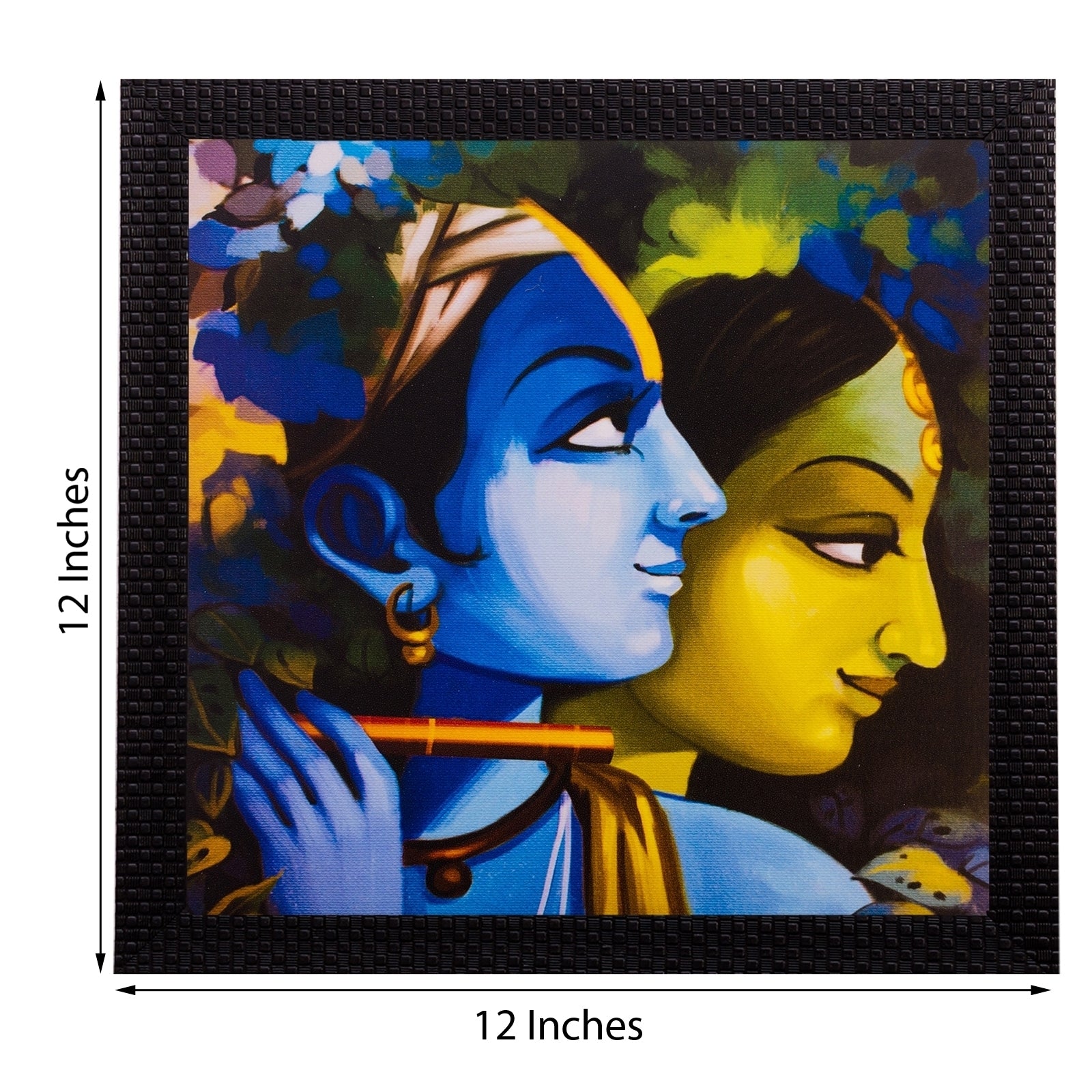 Radha Krishna Satin Matt Texture UV Art Painting 2