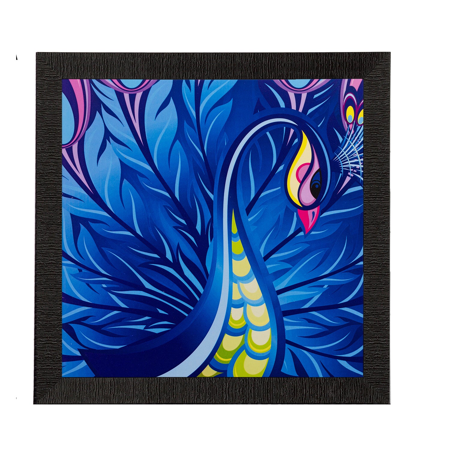 Dancing Peacock Satin Matt Texture UV Art Painting