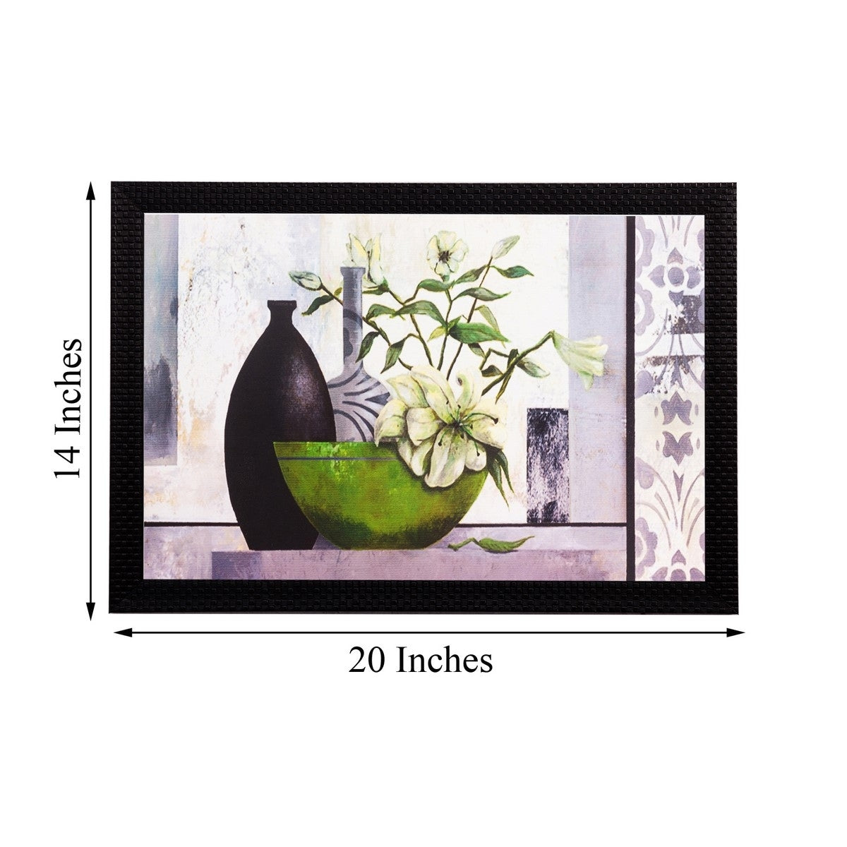 Green plant and vase Matt Textured UV Art Painting 2