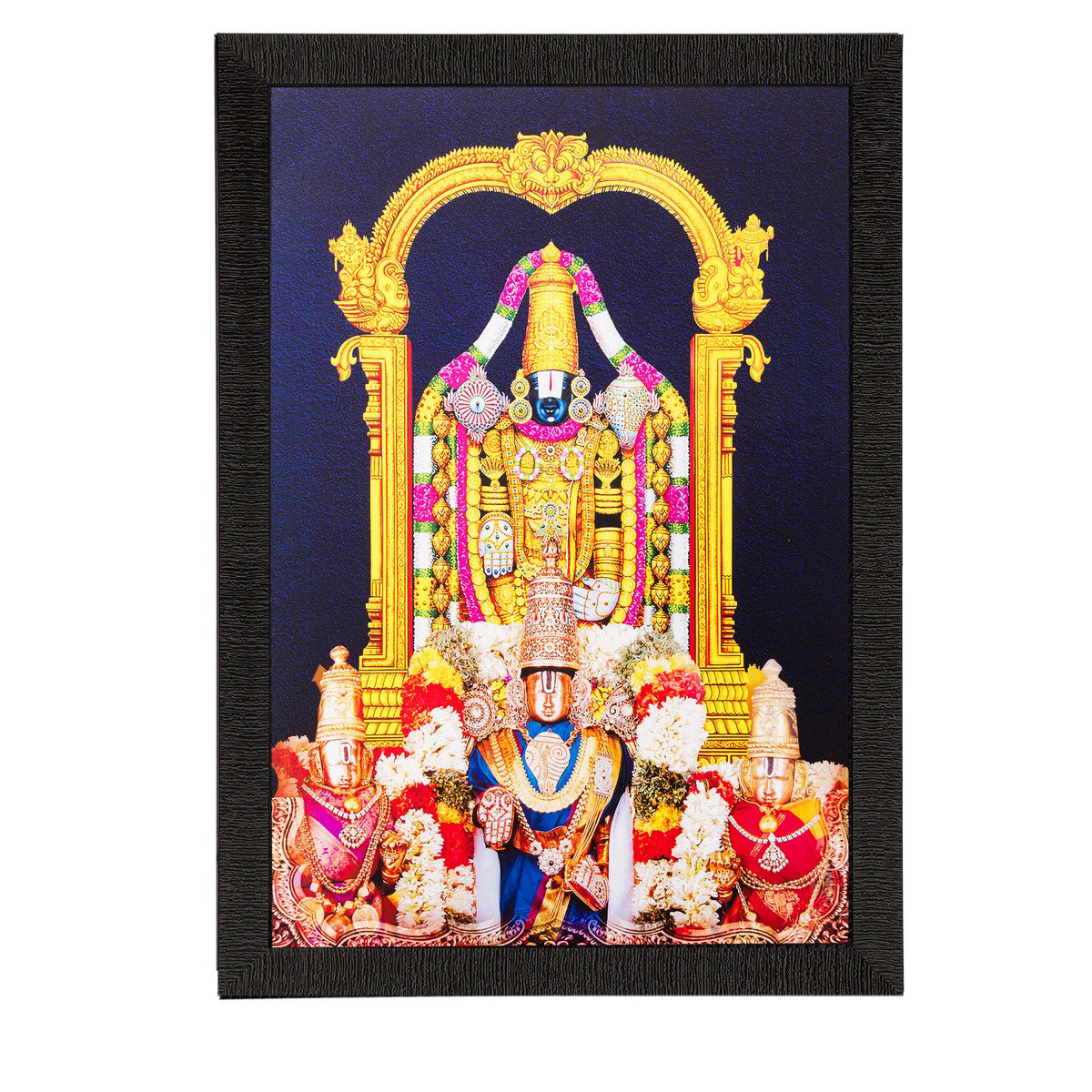 Hindu God Tirupati Balaji Painting Digital Printed Religious Wall Art