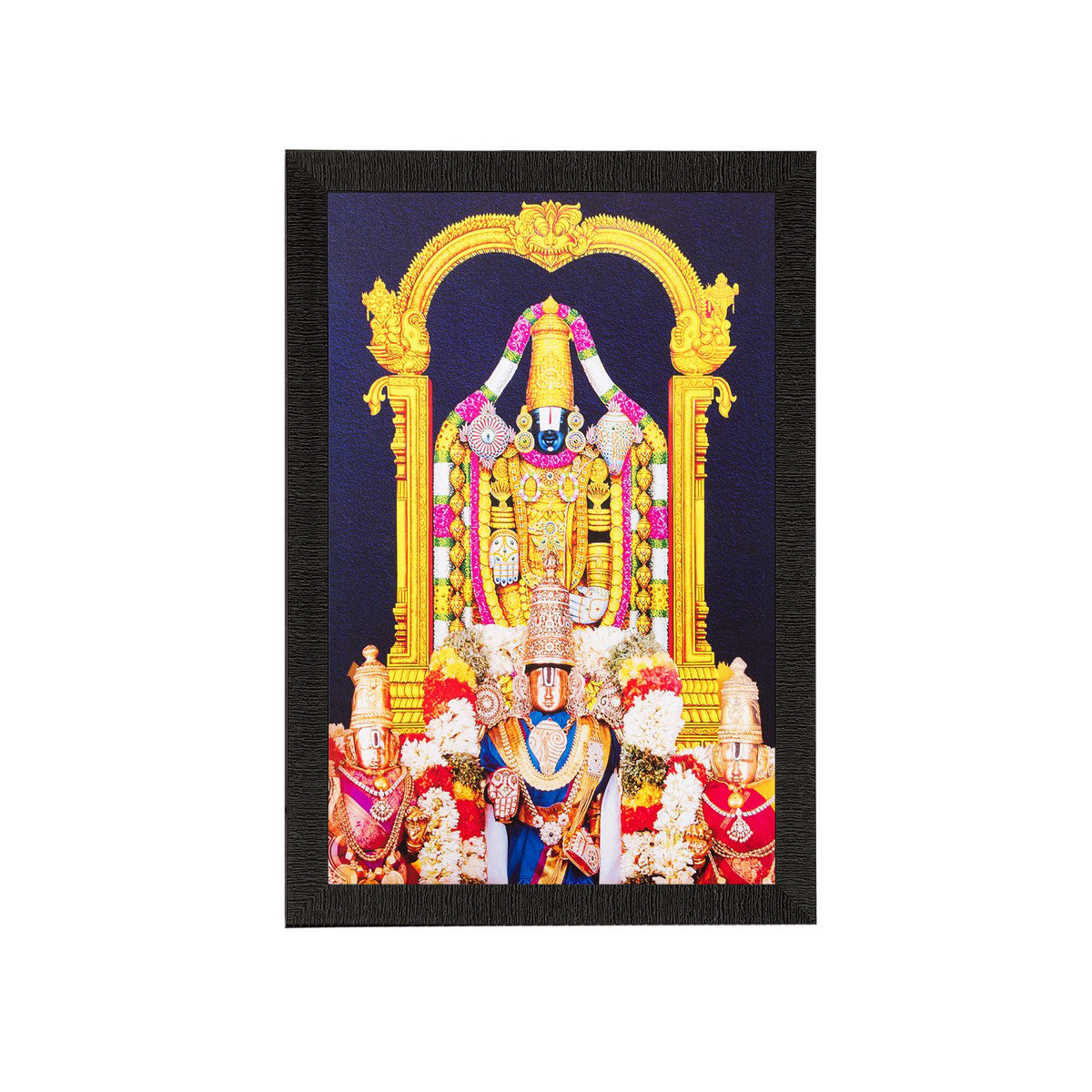 Hindu God Tirupati Balaji Painting Digital Printed Religious Wall Art