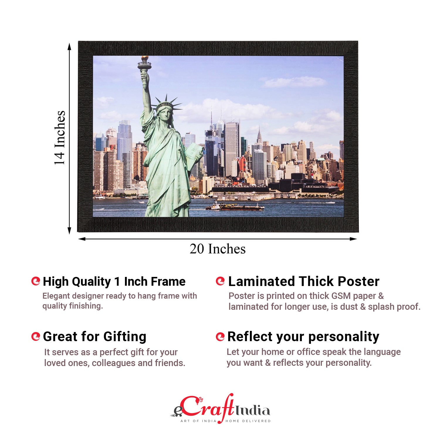 Statue of Liberty Matt Textured UV Art Painting 2