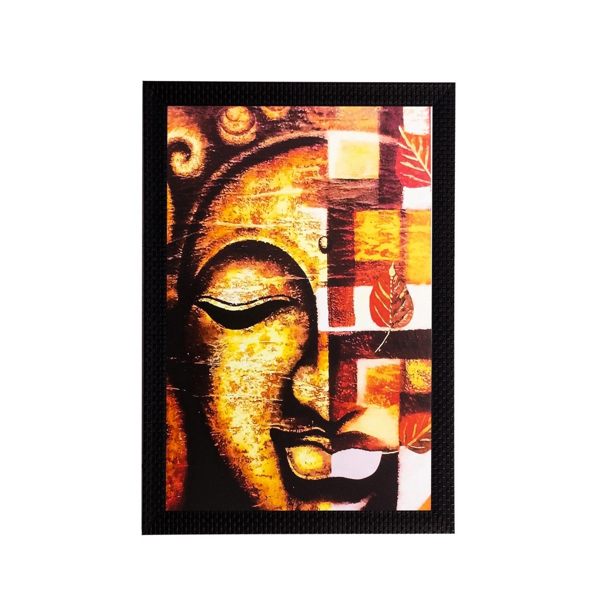 Meditating Lord Buddha Matt Textured UV Art Painting