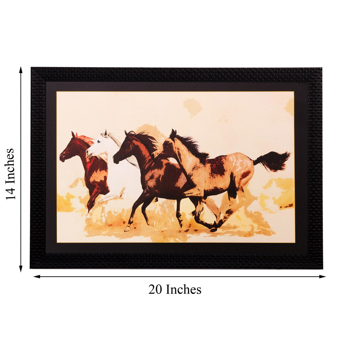 Running Horses Matt Textured UV Art Painting 2