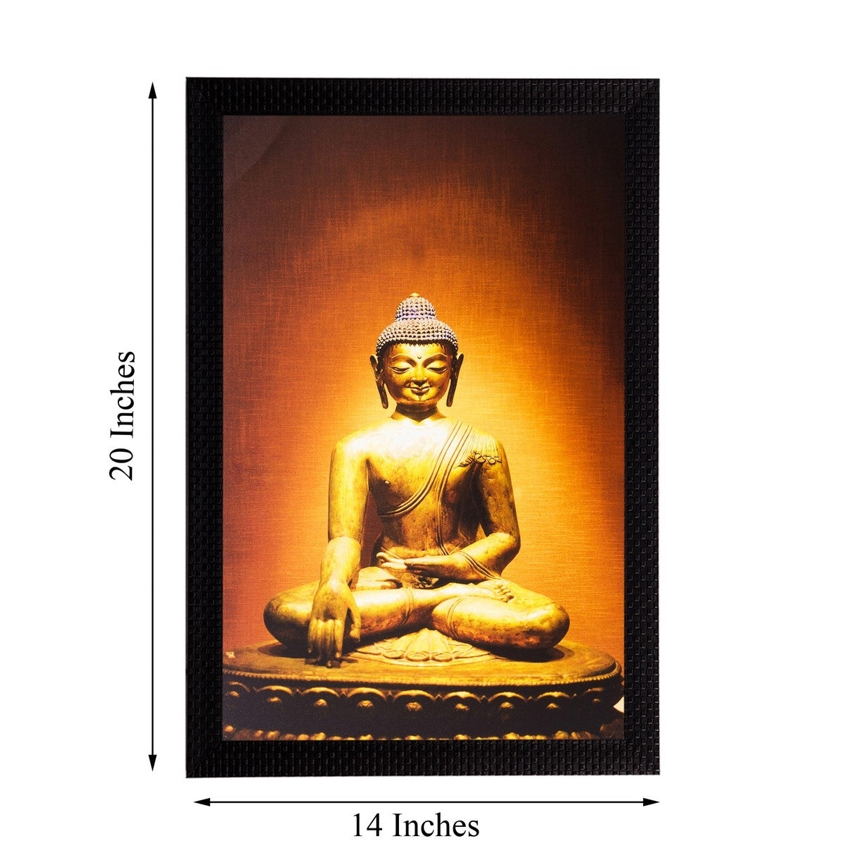 Spiritual Lord Buddha Matt Textured UV Art Painting 2