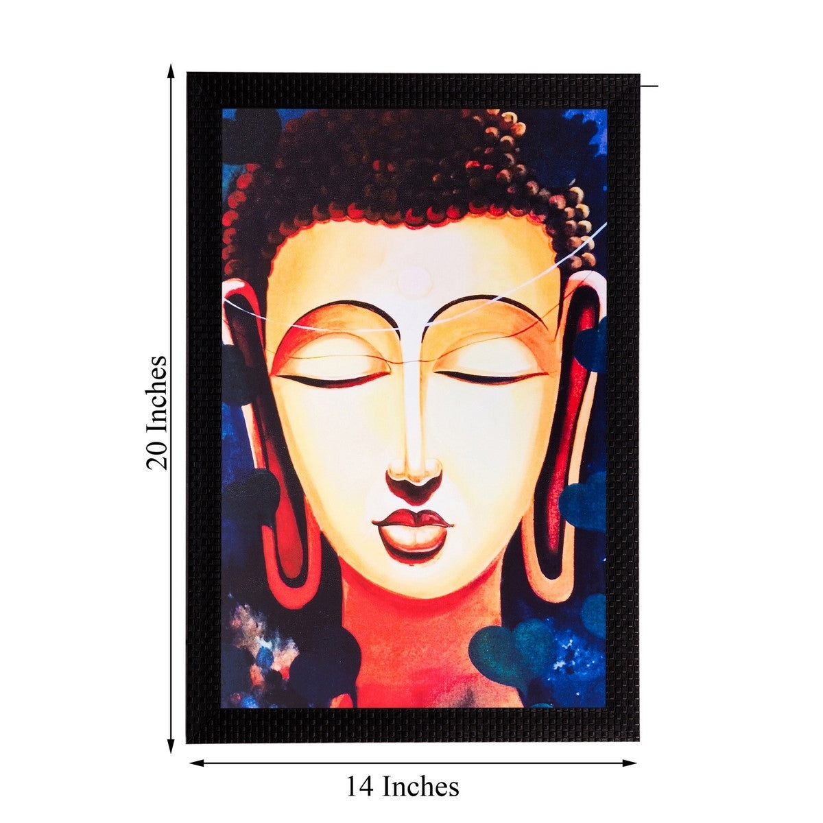 Lord Buddha Matt Textured UV Art Painting 2