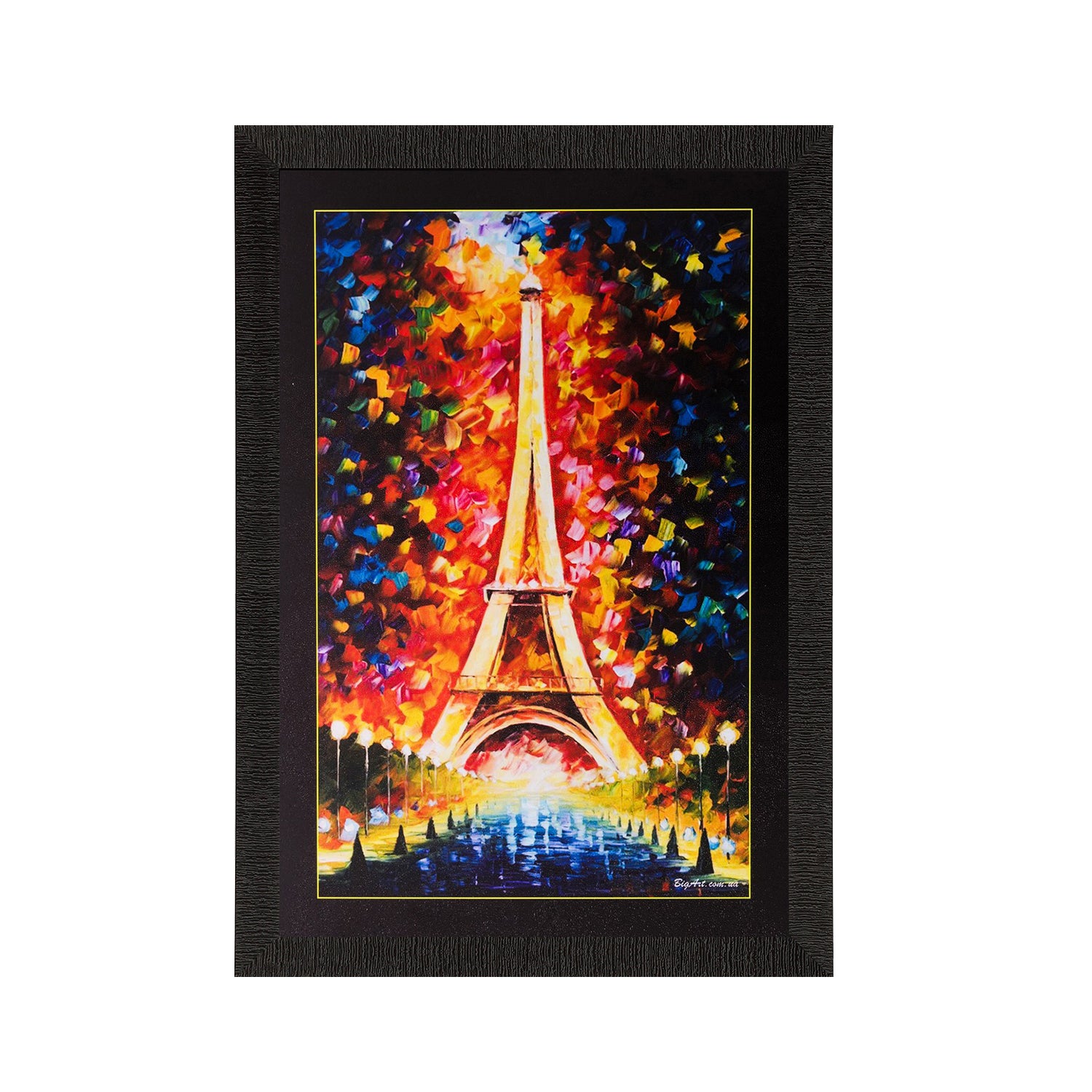 Beautiful Eiffel Tower Matt Textured UV Art Painting