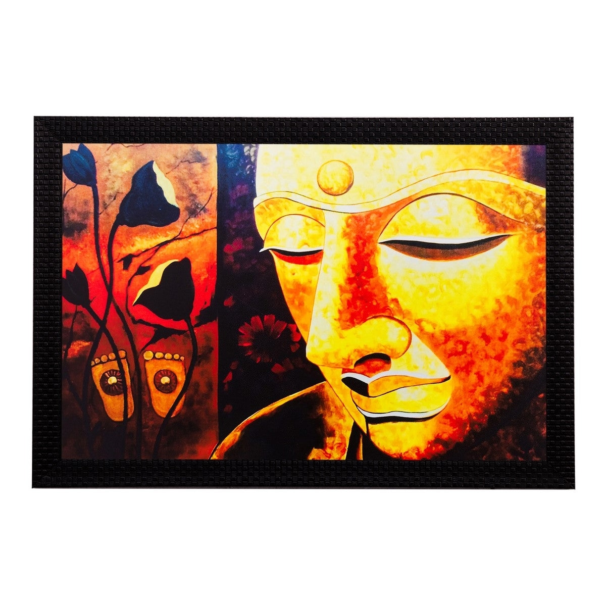 Lord Buddha Matt Textured UV Art Painting